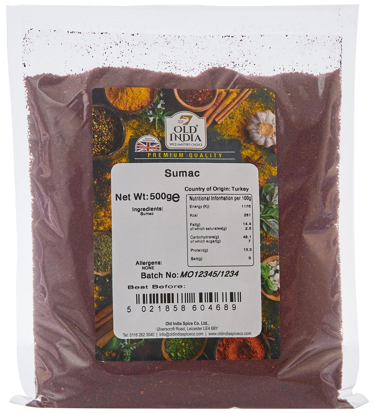 Old India Sumac 500g - Authentic Spice Blend - Pack of 1 - Buy Online on SooperMarket.com