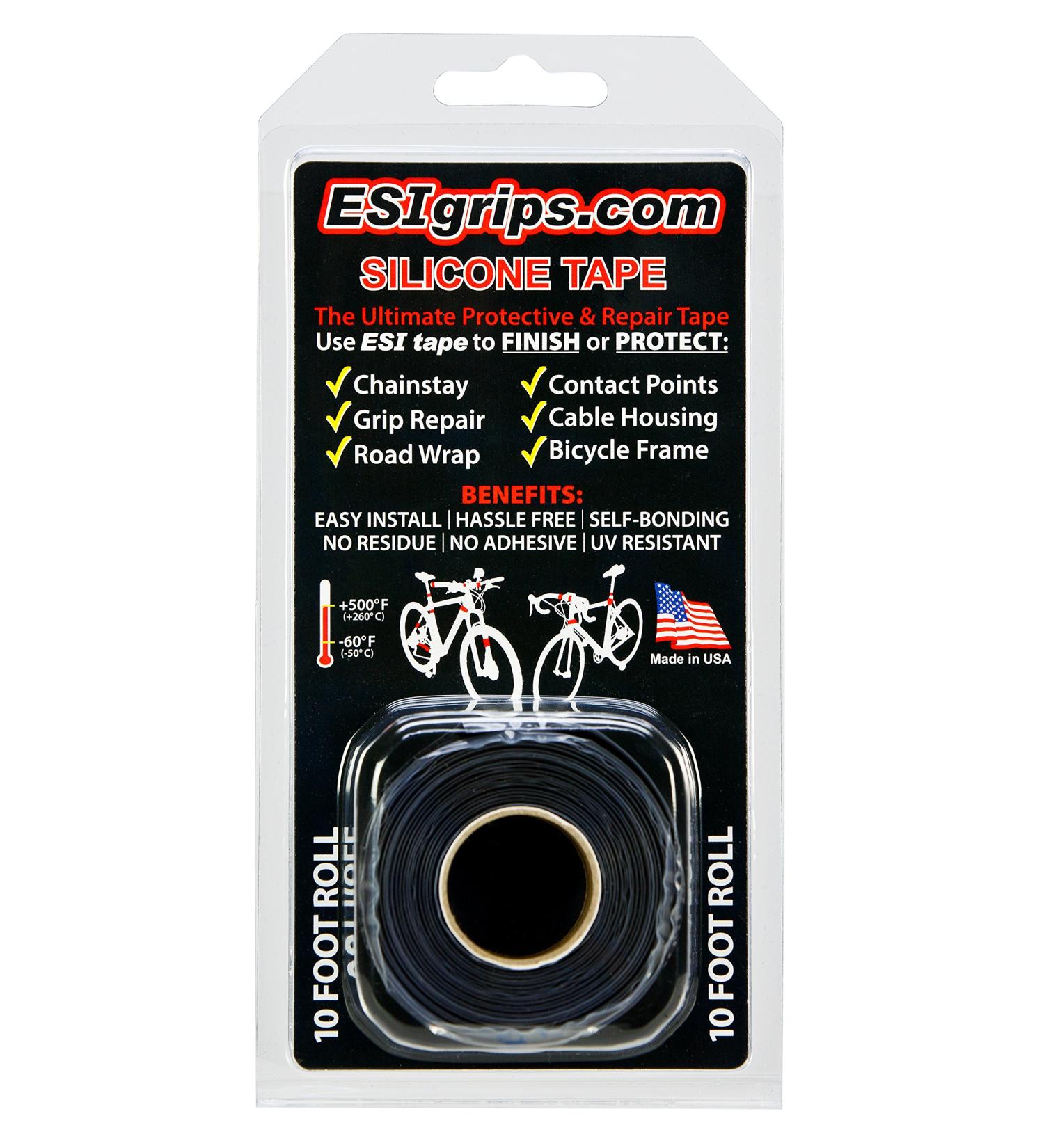 ESI Silicone Tape 10' Roll - Black | Flexible Self-Fusing Repair Tape - Buy Online on SooperMarket.com