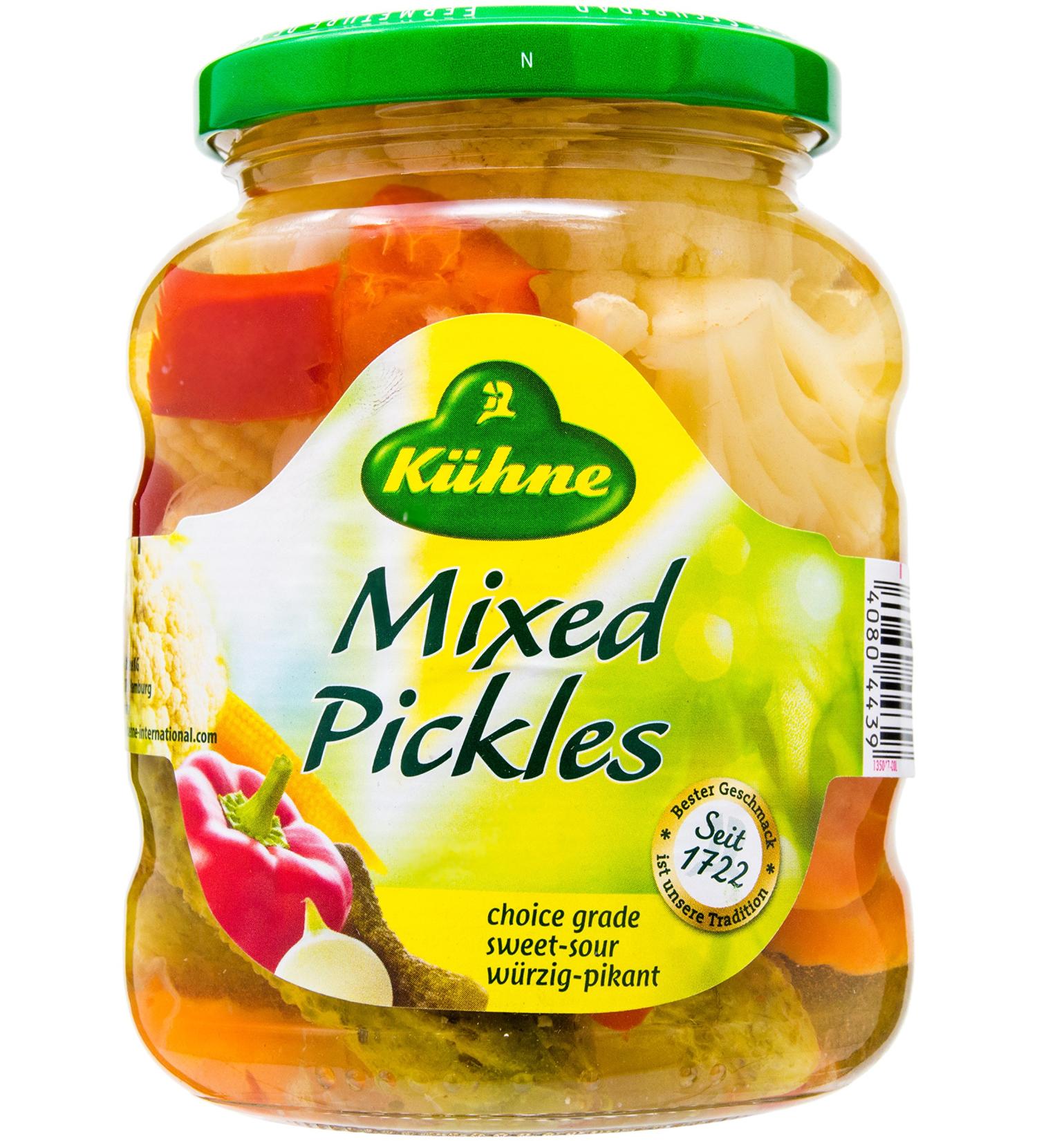 K hne Mixed Pickles 370ml - Authentic German Pickles for International Shipping | Buy Now! - Buy Online on SooperMarket.com
