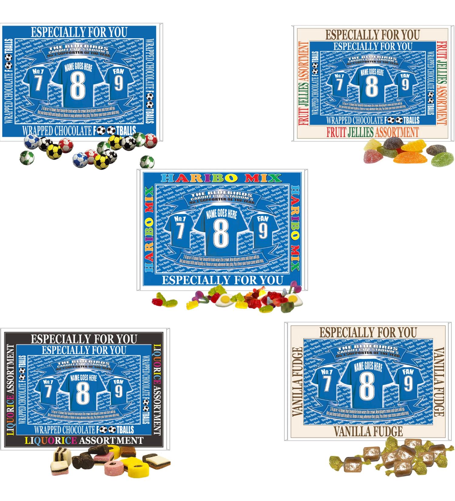 Cardiff Football Shirt Personalised Gift Boxed Sweets - Buy Online on SooperMarket.com