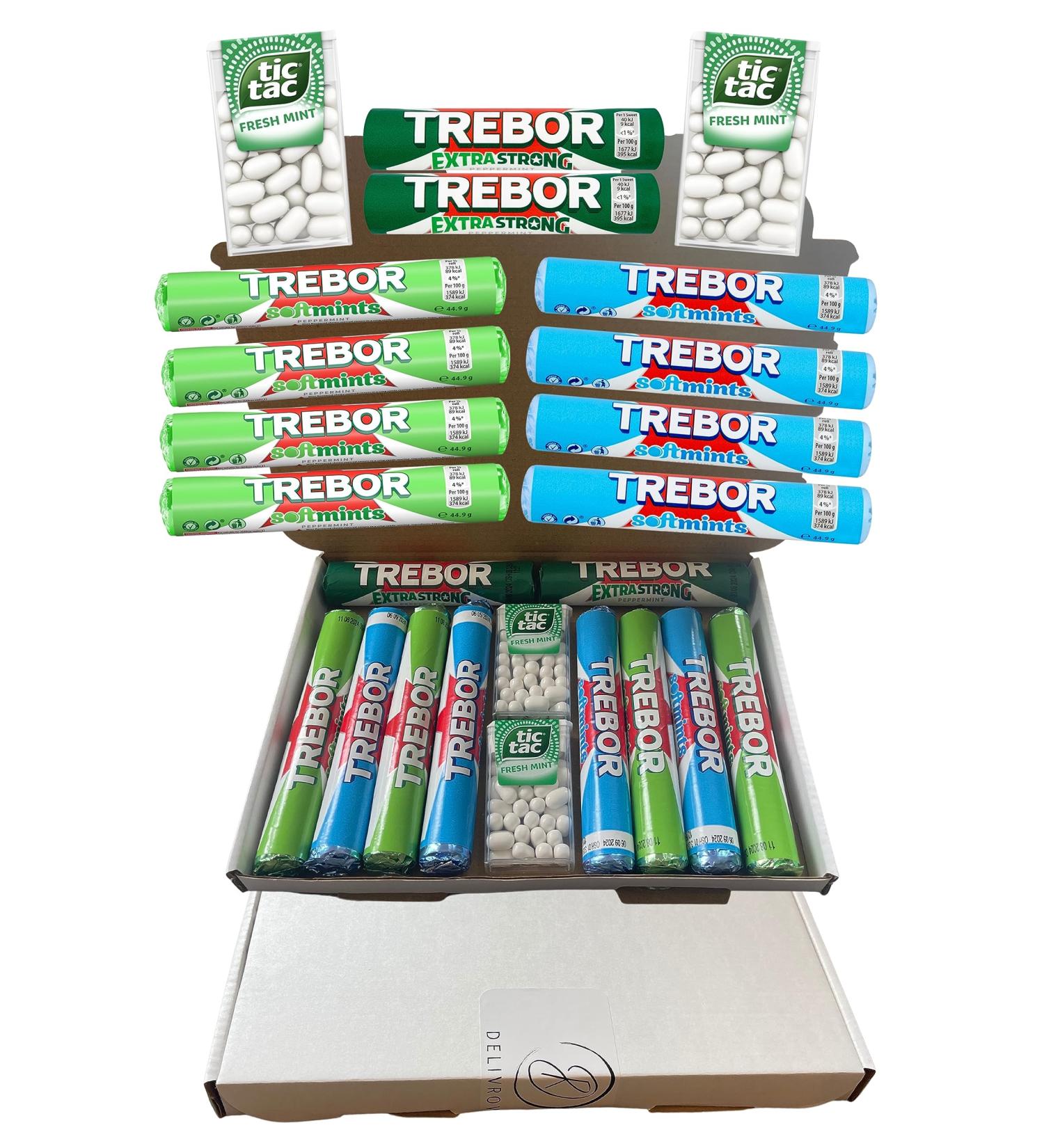 Ultimate Mint Selection - Box of 12 - Peppermint & Spearmint Soft Mints Tic Tacs Strong Mints Extra Fresh Breath - Exclusive To Delivrowe - Buy Online on SooperMarket.com