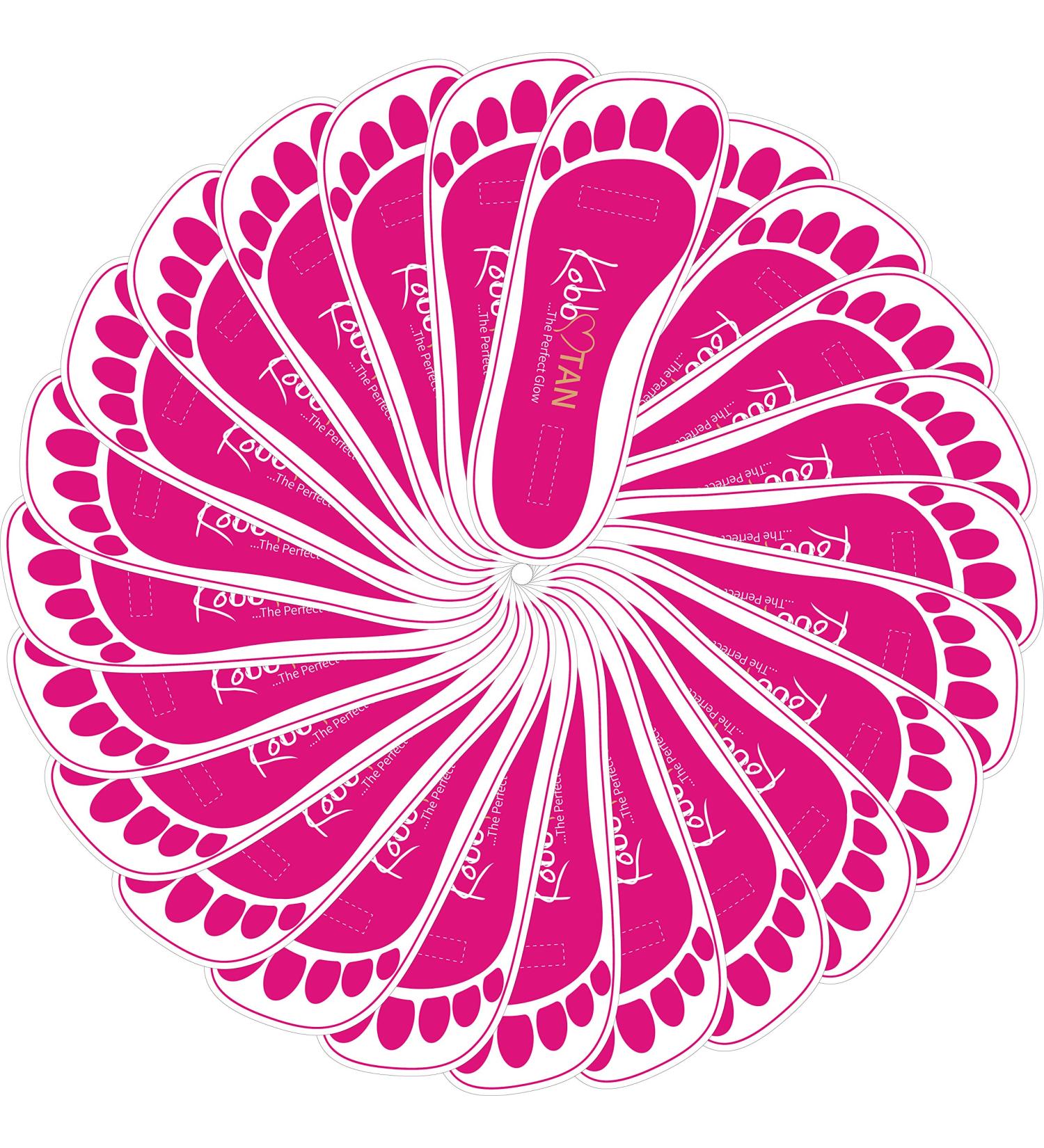 200 Pairs Pink Spray Tan Feet Pads Protectors - Ideal for Sunless Tanning | International Shipping - Buy Online on SooperMarket.com