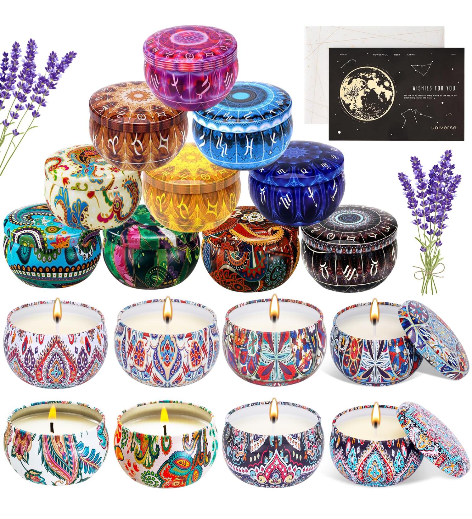 Jotul Fragrance Candles Gift Set - 18pcs Aromatherapy Candle Set for Women | Perfect for Birthdays Valentine's Day Mother's Day & Yoga - Buy Online on SooperMarket.com