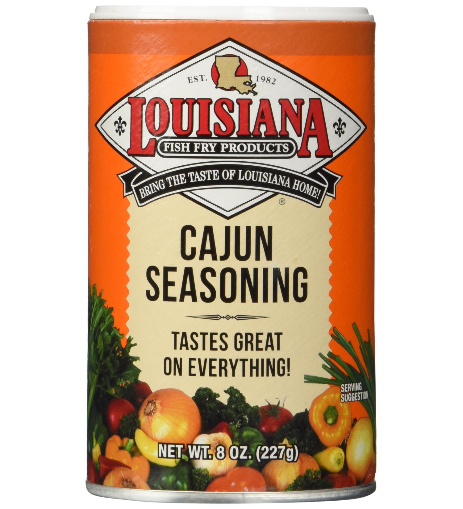 Louisiana Fish Fry Cajun Seasoning 8 oz - Authentic Blend (1 Pack) - Buy Online on SooperMarket.com