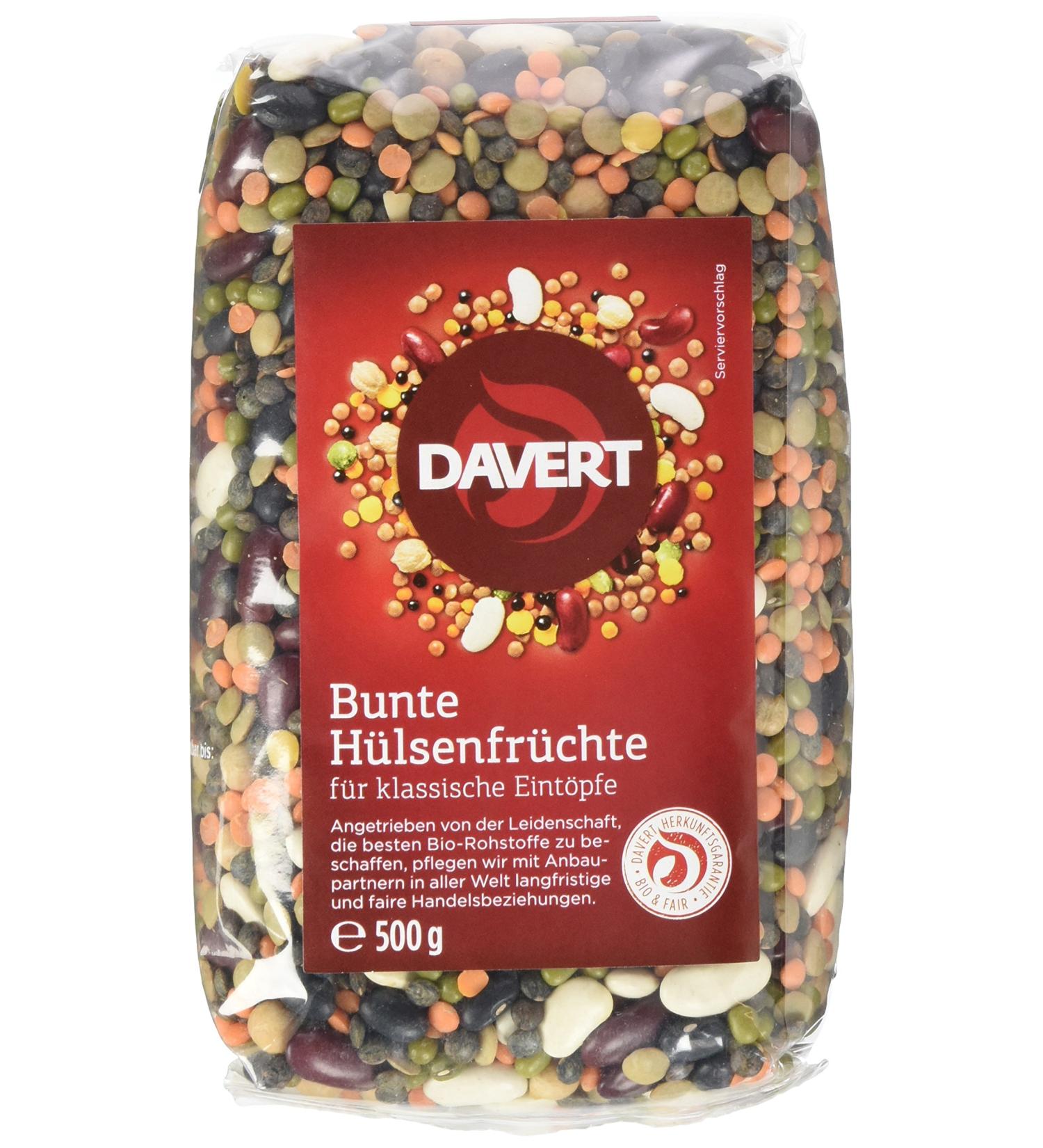 Buy Davert Colorful Organic Pulses (500g) - Premium International Shipping Available - Buy Online on SooperMarket.com