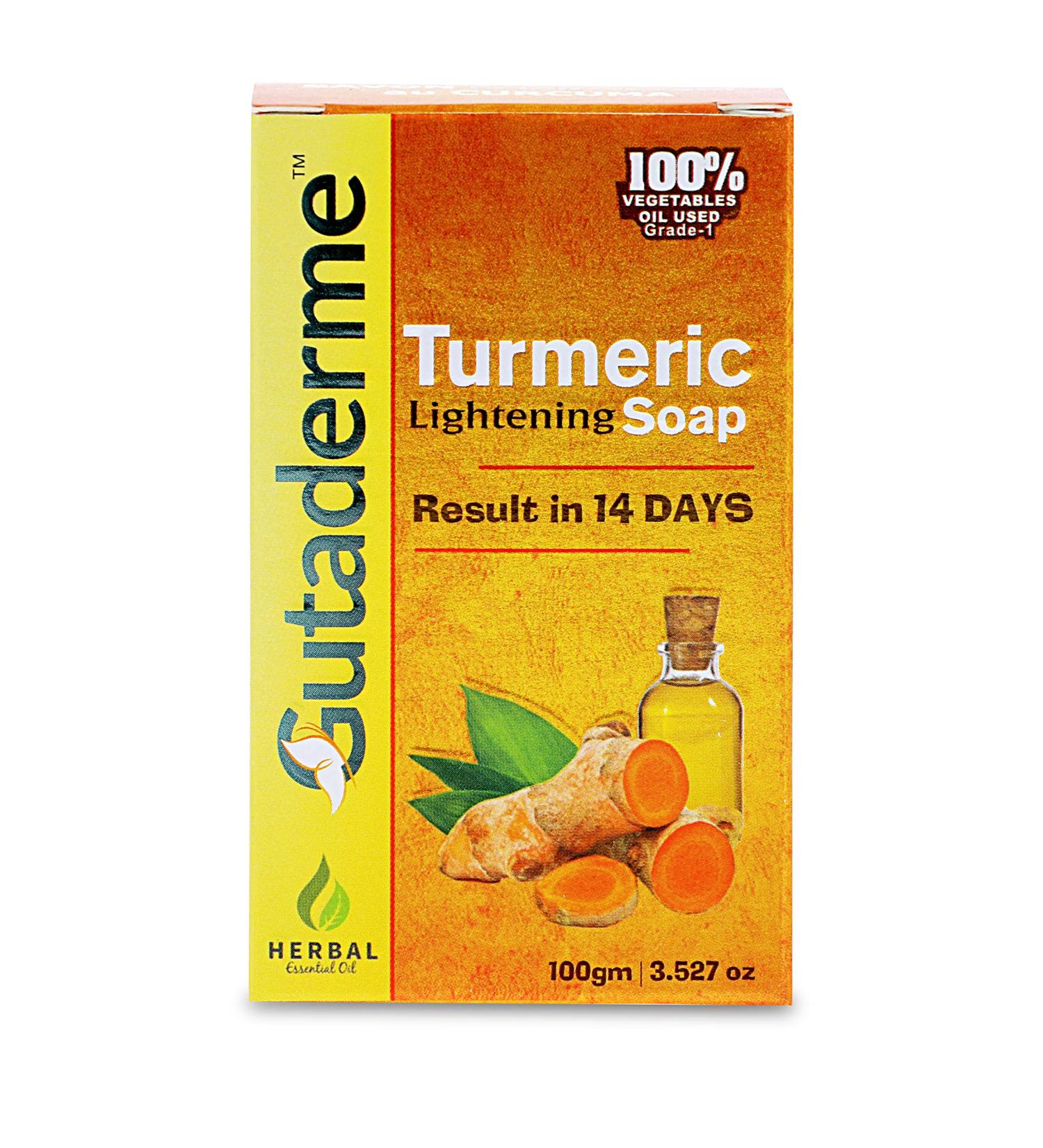 Turmeric Skin Brightening Beauty Soap - Reduce Acne, Fade Scars, and Cleanse for Soft & Bright Skin (100 gm) - Buy Online on SooperMarket.com