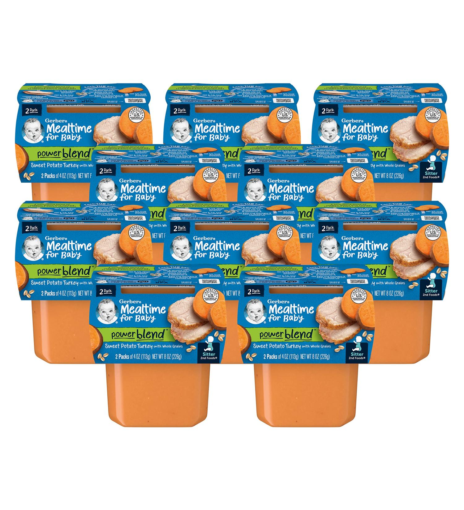 Gerber Sweet Potato Turkey 2nd Foods Dinner - Whole Grains 4 oz (2 Pack) - Baby Food - Buy Online on SooperMarket.com