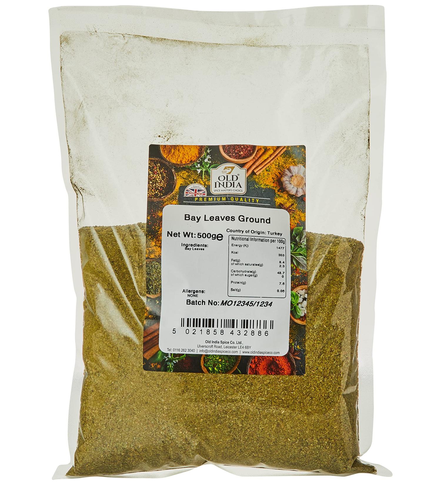 Old India Ground Bay Leaves 500g - Premium Quality Spice for Cooking - Buy Online on SooperMarket.com