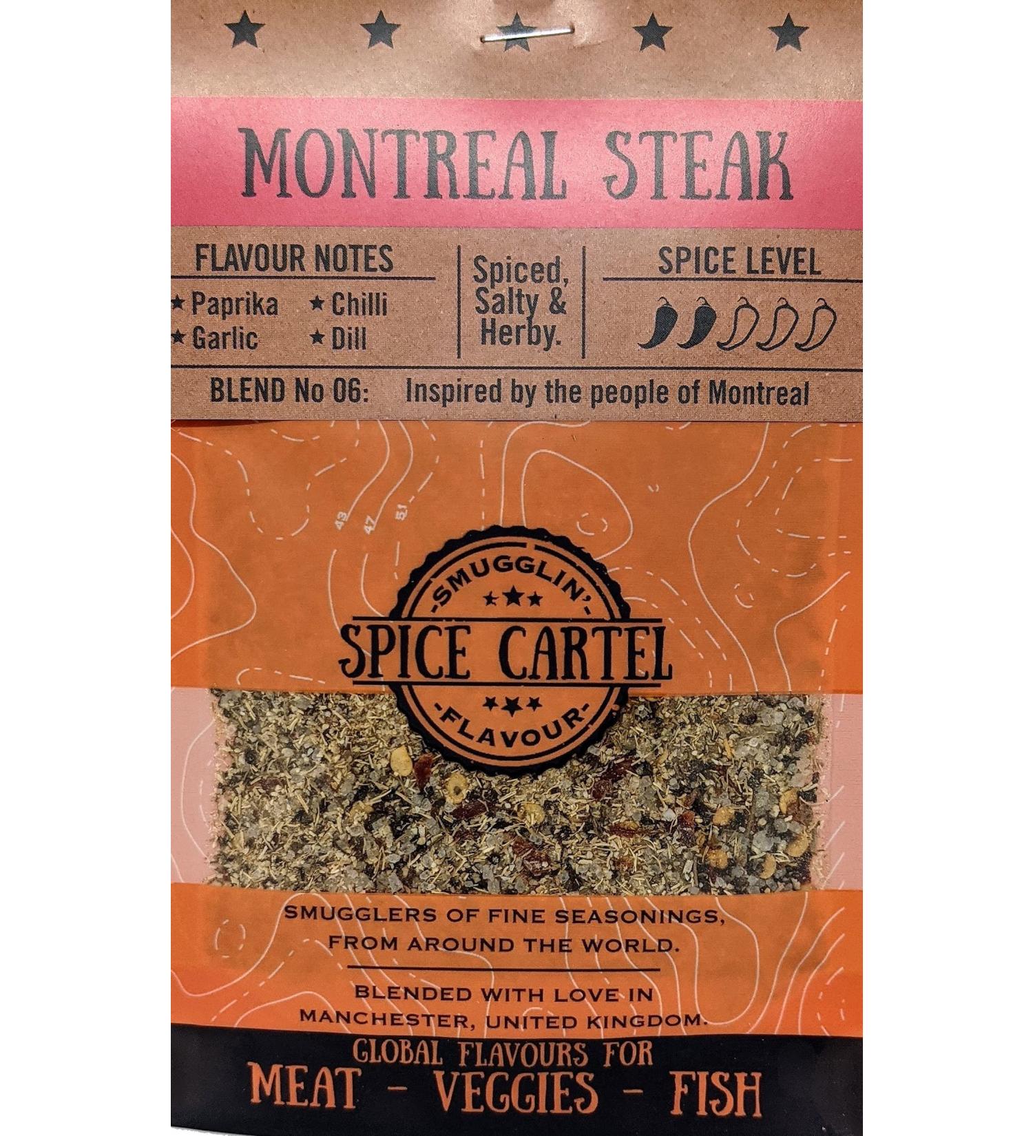 Spice Cartel Montreal Steak Herb & Spice Blend 35g - Handcrafted in UK, Inspired by Quebec Cuisine - Buy Online on SooperMarket.com