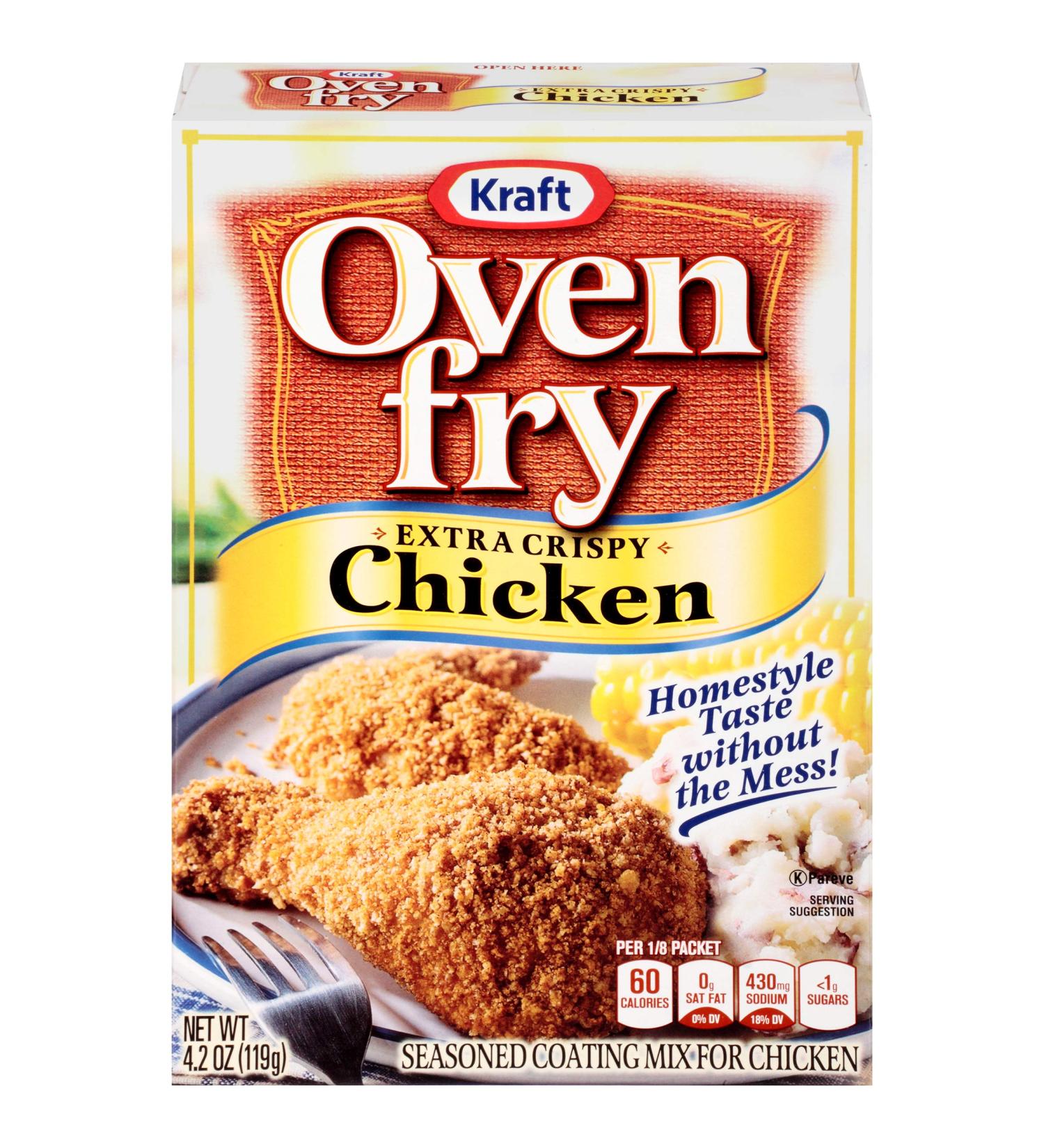 Oven Fry Extra Crispy Seasoned Coating Mix for Chicken - 8 ct Pack (4.2 oz Boxes) - Buy Online on SooperMarket.com