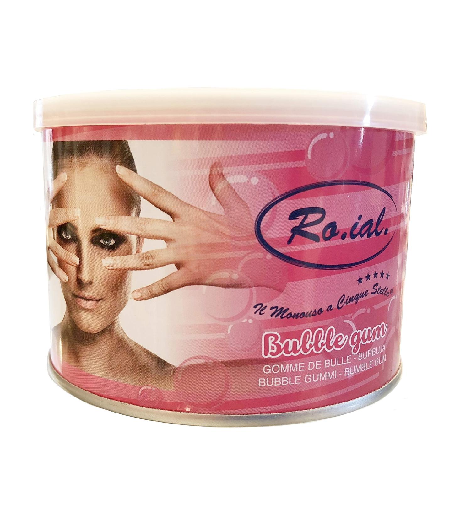 Ro.ial Bubble Gum warm wax/hot wax can for hair removal - for sensitive skin types - 400 ml!