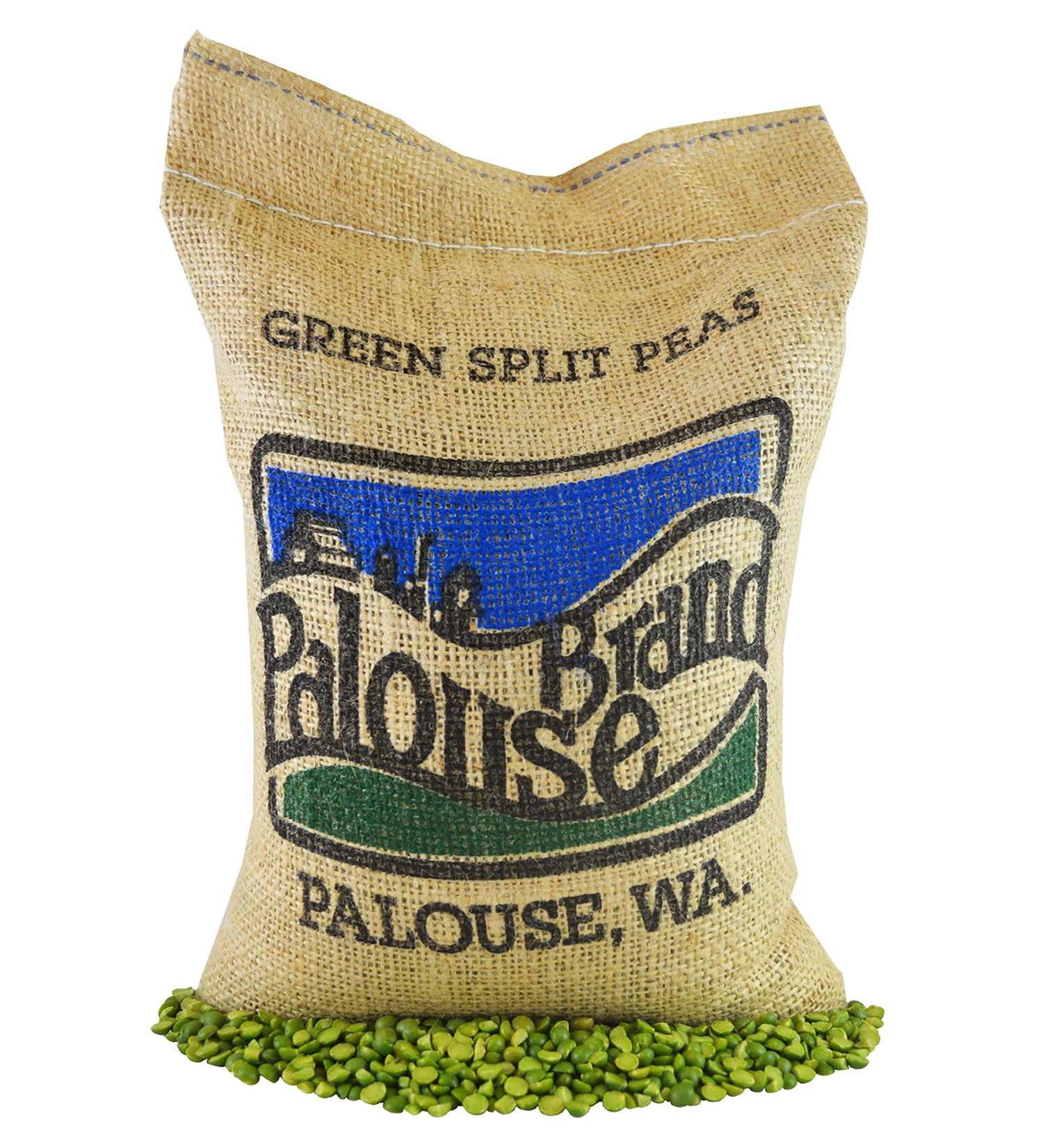 Organic Green Split Peas - 5 lbs Burlap Bag | Non-GMO & Non-Irradiated | Family Farmed in Washington State | Certified Kosher Parve | Protein-Rich Source - Buy Online on SooperMarket.com