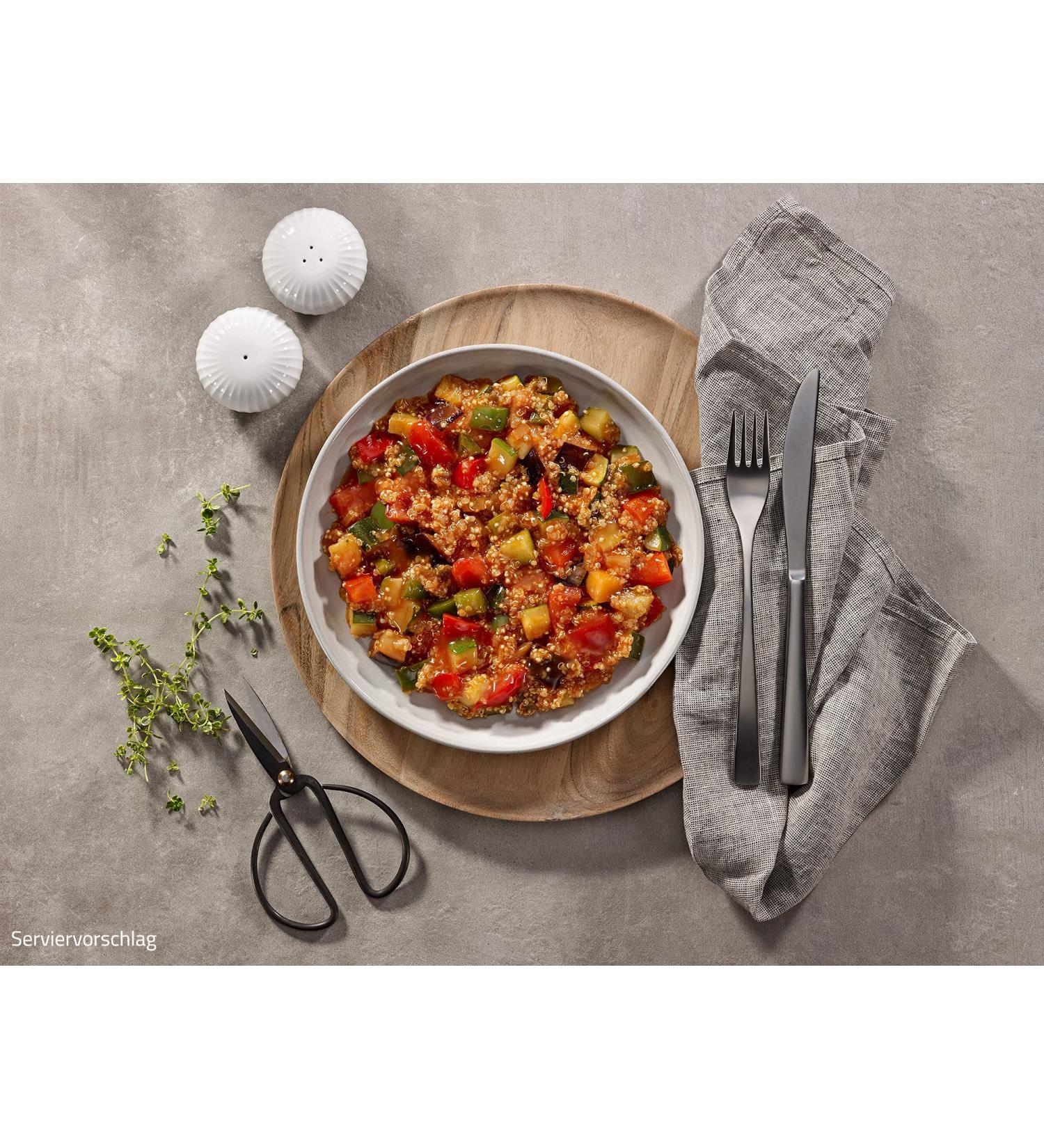 Ration1 RatatouilleM n with white quinoa 1x 400g - 10 years durable!Vegan lactose -free & gluten -free!Simply open and enjoy cold or warm - no further ingredients necessary!400 g (1 Pack)