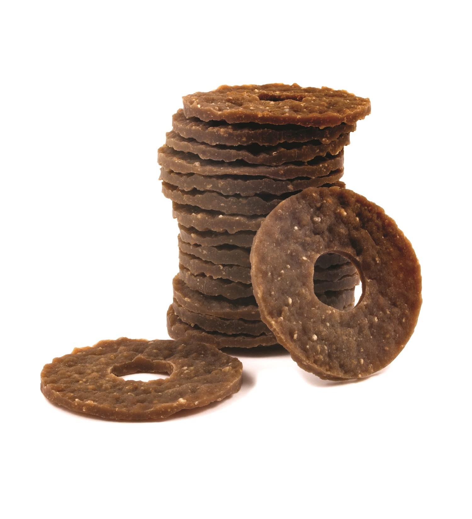 Petsafe Busy Buddy Kauringe - Raw Skin Dog Treats for Snackring Toys Size A 16 Pieces | Premium Chews for Happy Dogs - Buy Online on SooperMarket.com