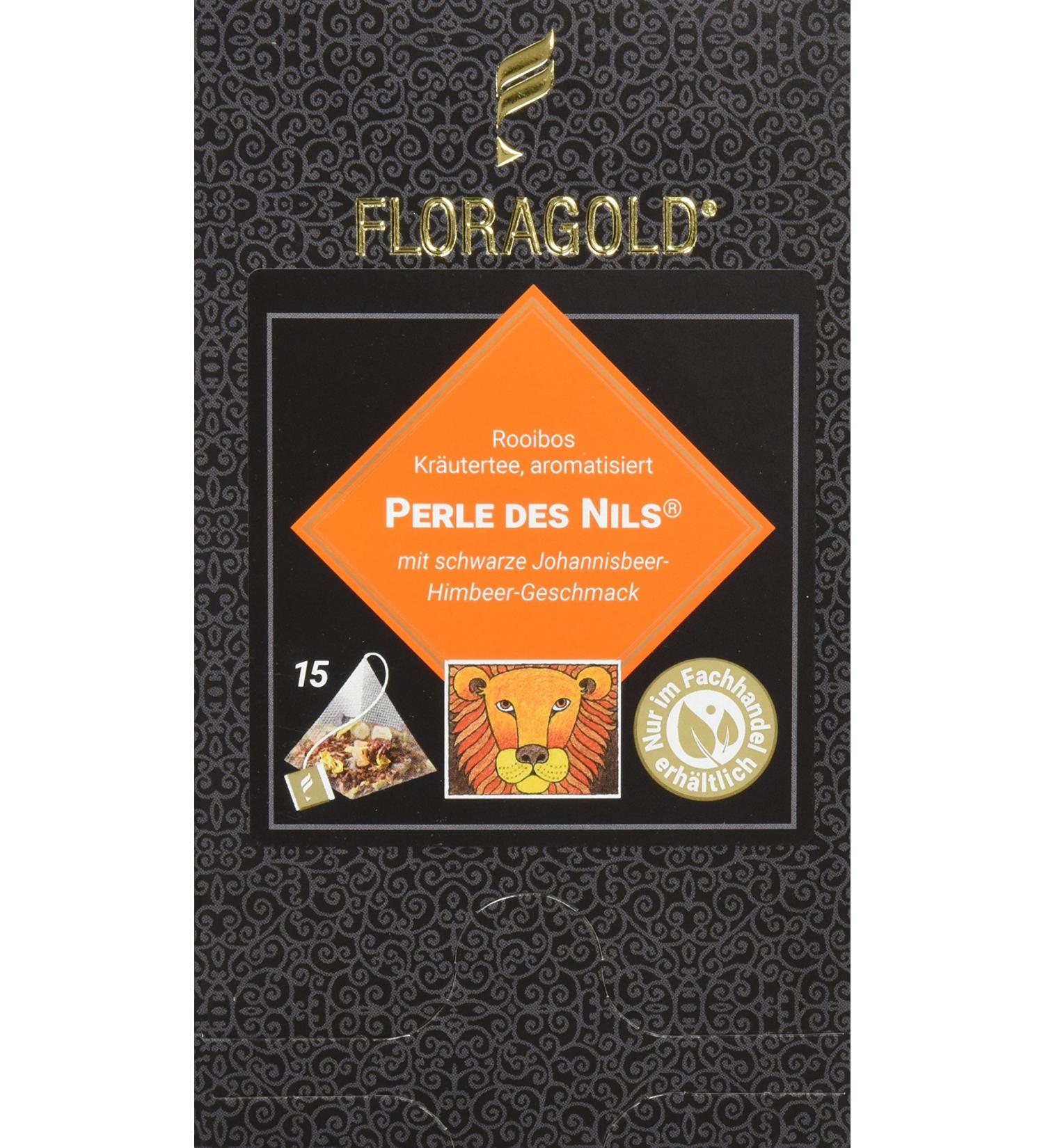 Buy FLORAGOLD Pyramid Bag Rooibos Tea Pearl of the Nile - 45g (15 Bags) | Premium International Shipping - Buy Online on SooperMarket.com