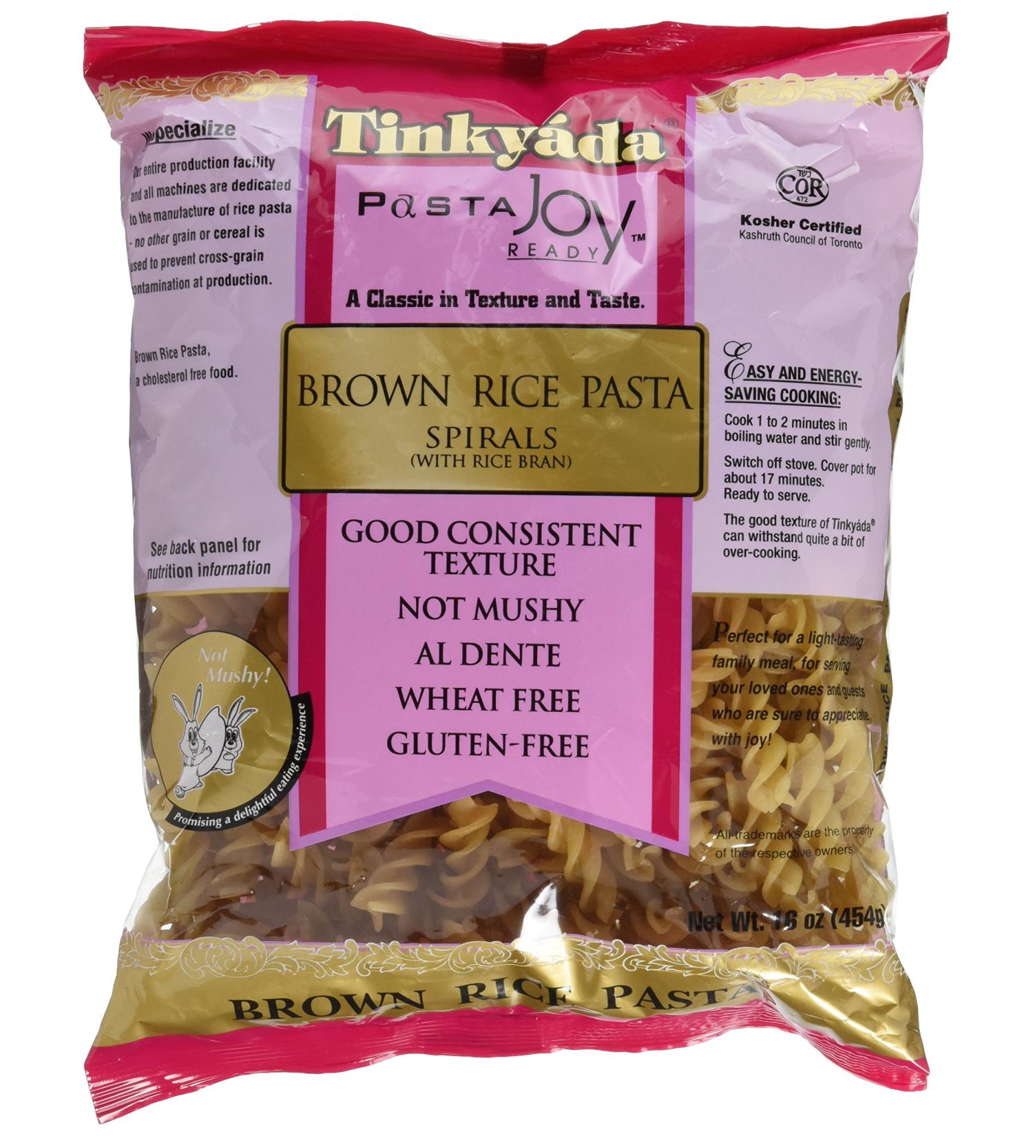 Tinkyada Brown Rice Spirals - 3x16oz. Gluten-Free Pasta - Buy Online on SooperMarket.com