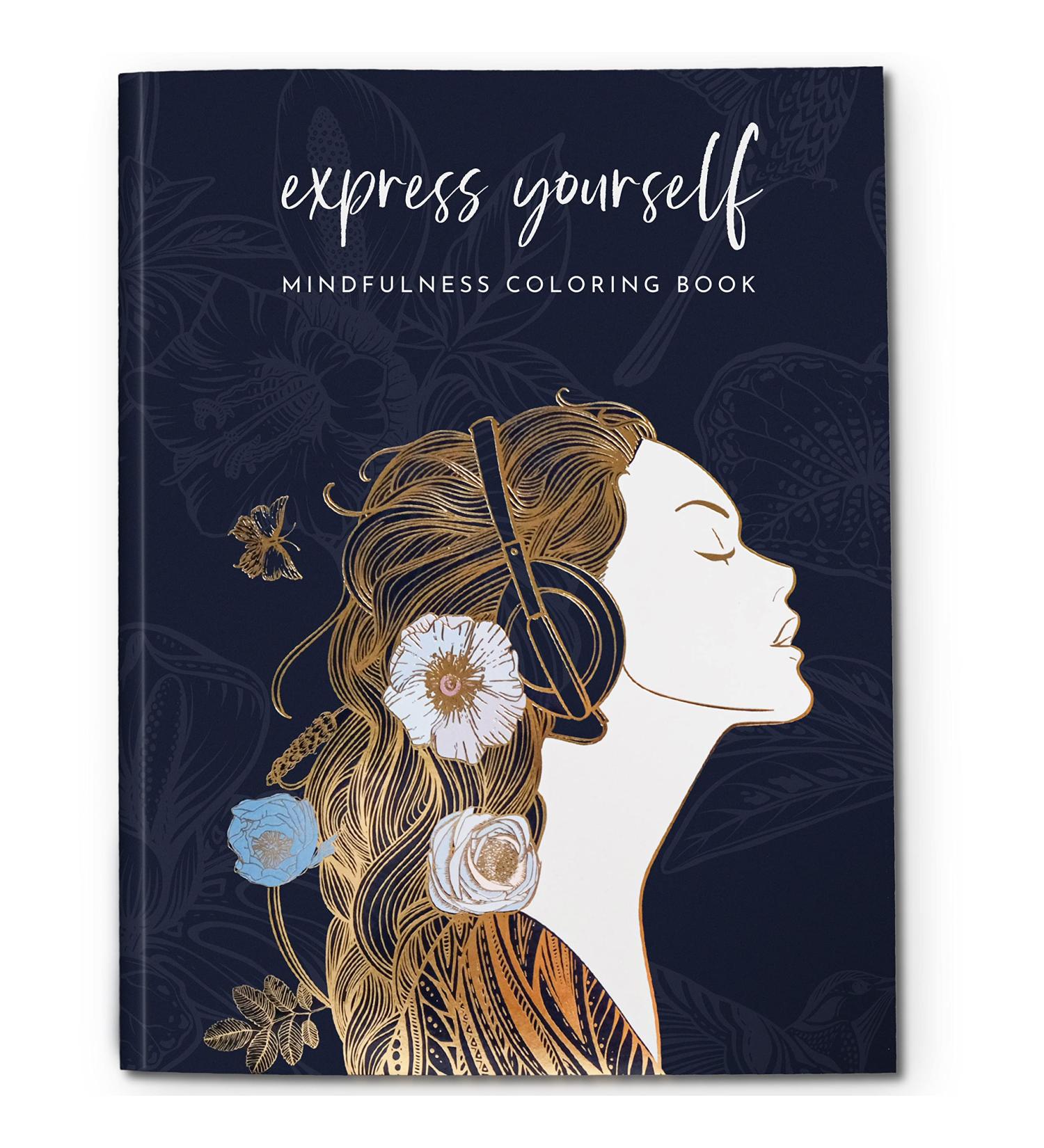 Adult Coloring Book for Women - Mindfulness & Personal Growth Prompts - Stress Relief & Relaxation, Anxiety Color Book - Express Yourself with Coloring Books for Adults - Buy Online on SooperMarket.com