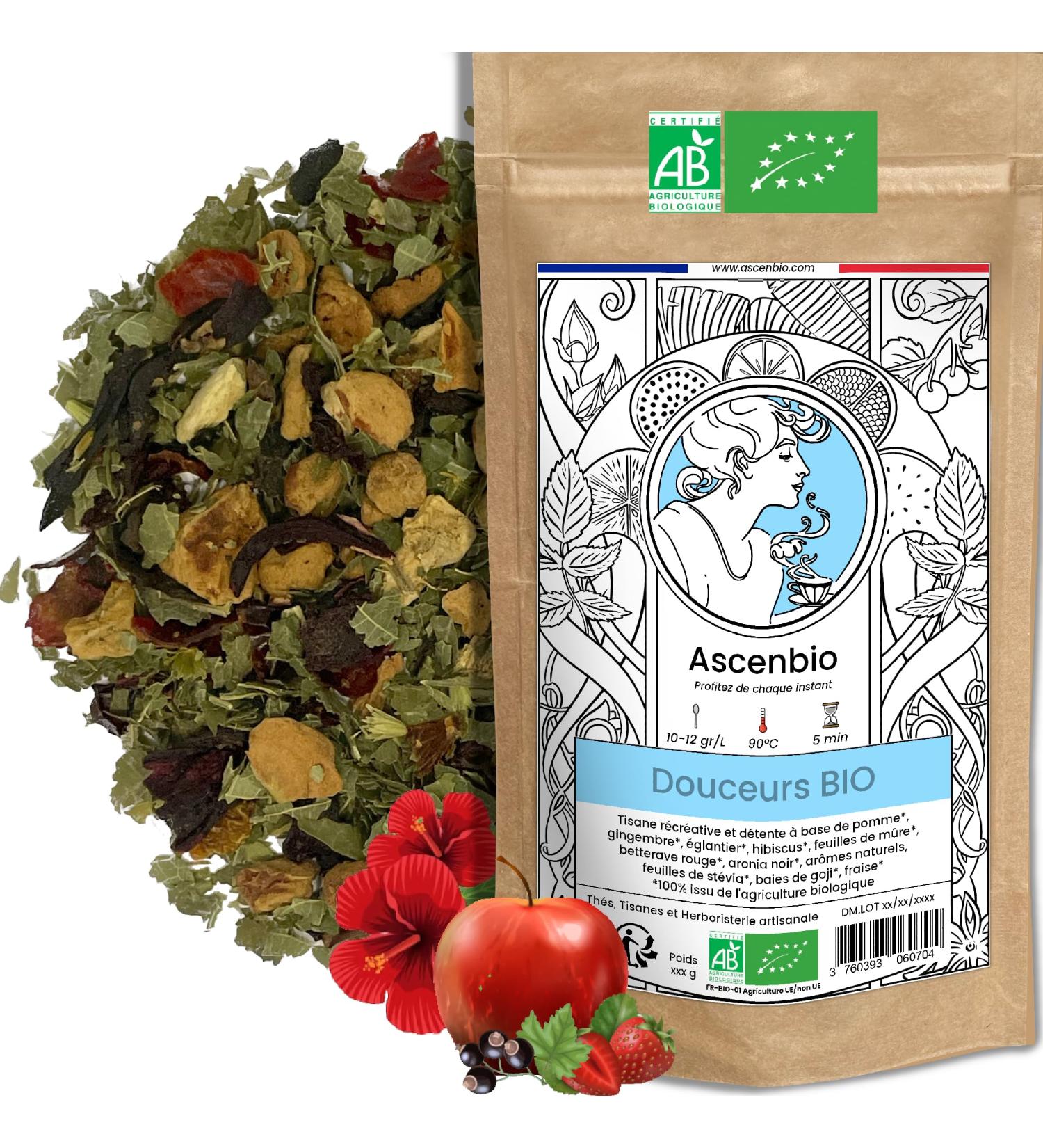 Ascenbio - Infusion - Organic Sweetness - Loose - Prepared and packaged in France - Biodegradable packaging - Buy Online on SooperMarket.com