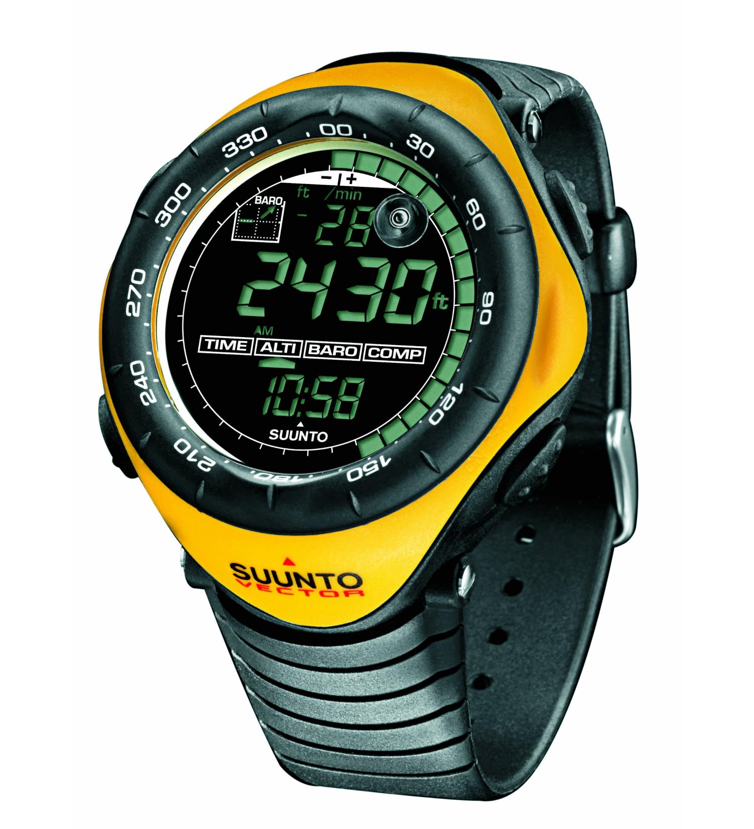 SUUNTO Vector Wrist-Top Computer Watch with Altimeter, Barometer, Compass, and Thermometer (Yellow)