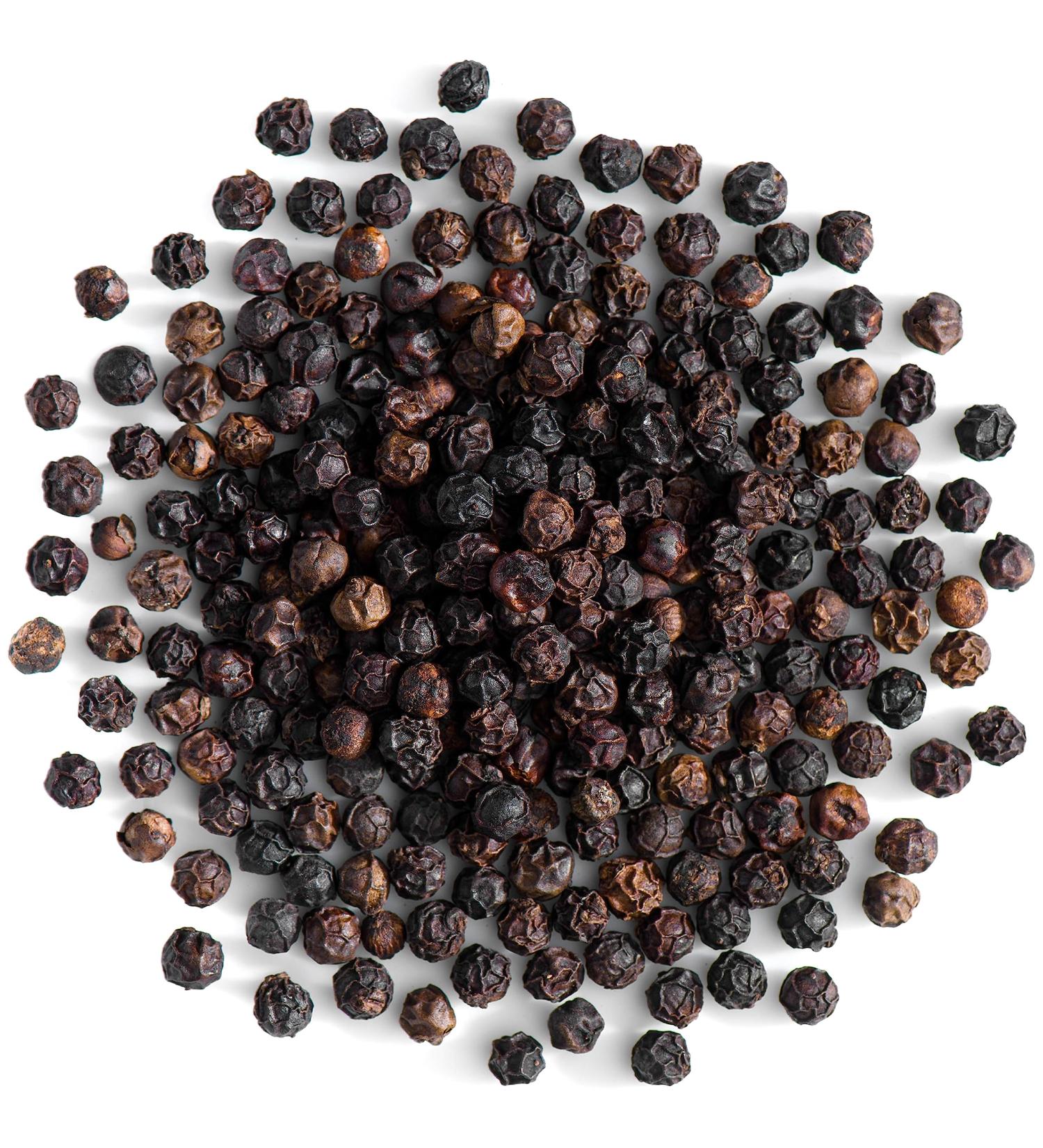 Organic Tellicherry Black Peppercorns for Grinder - Premium 100g Peppercorn Pack - Buy Online on SooperMarket.com