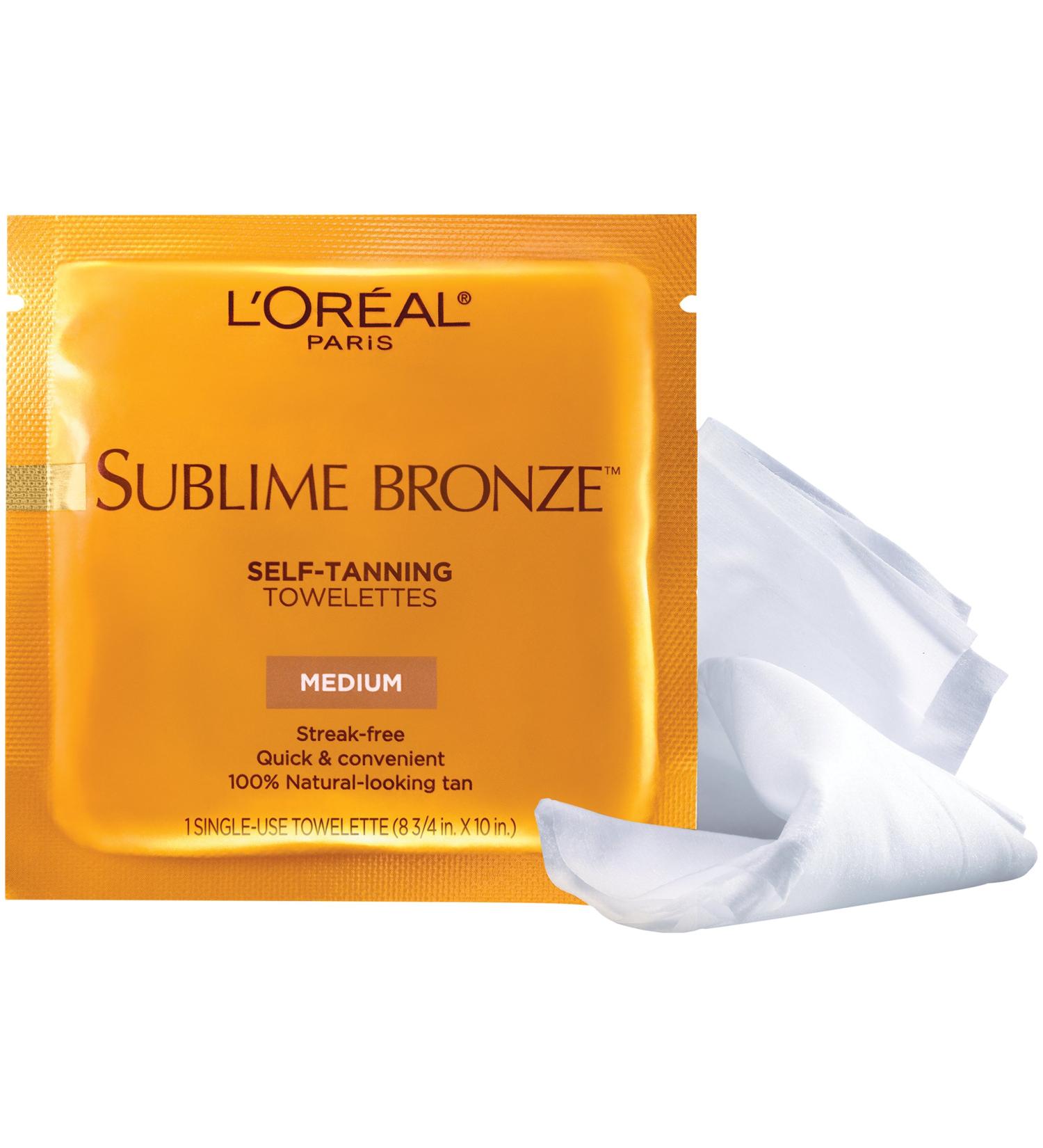 L'Oreal Paris Sublime Bronze Self-Tanning Towelettes for Body - 6 CT - Buy Online on SooperMarket.com