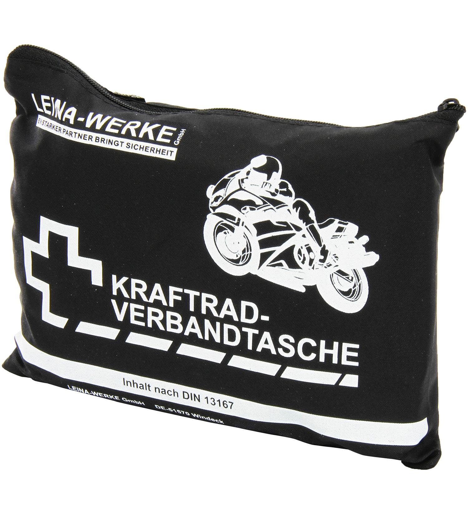 Leina-Werke 17007 Motorcycle First Aid Kit Type I with Velcro - Essential Safety Gear for Riders | International Shipping Available - Buy Online on SooperMarket.com