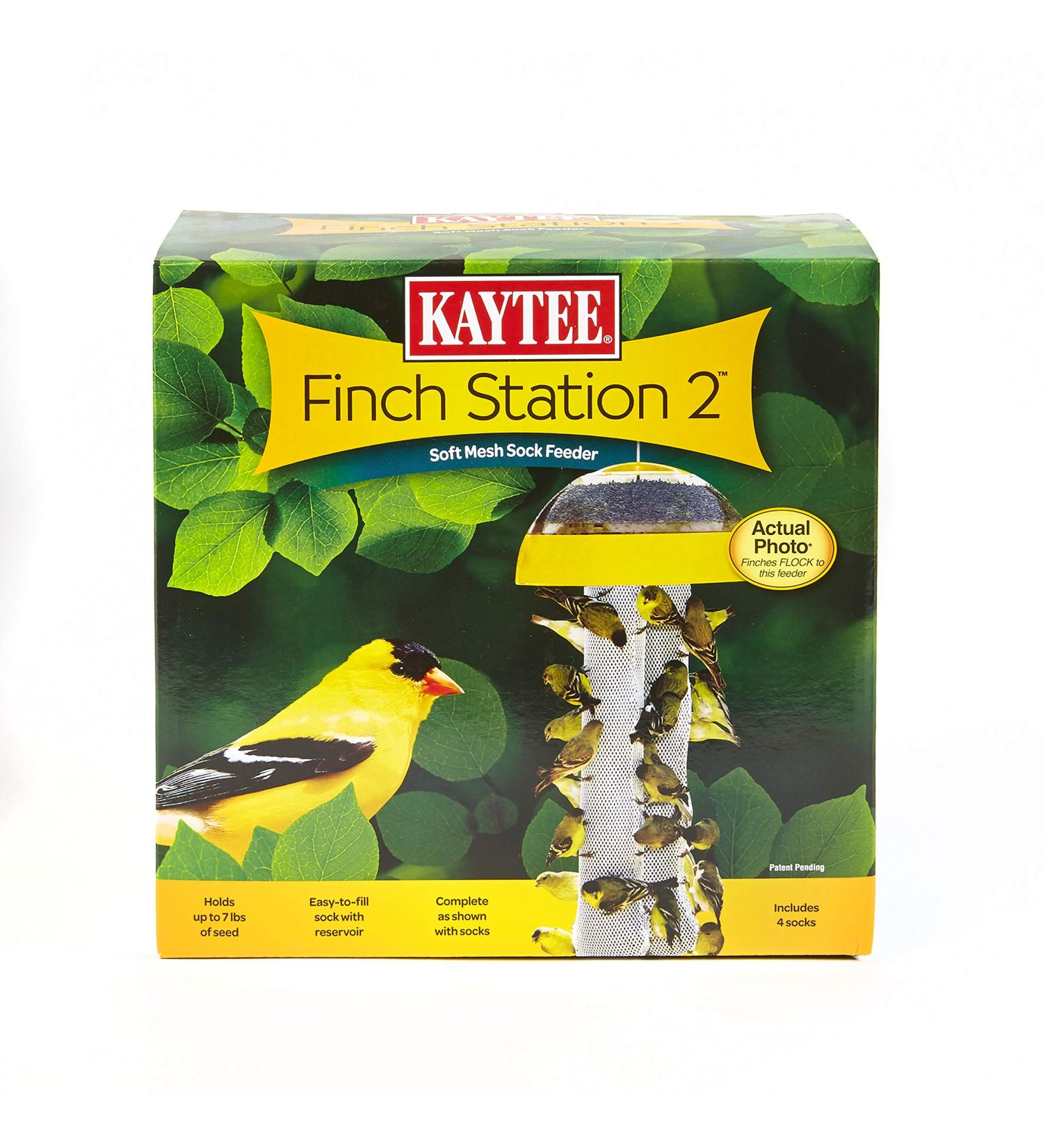Kaytee Finch Station 2 Soft Mesh Sock Feeder - Yellow - Buy Online on SooperMarket.com