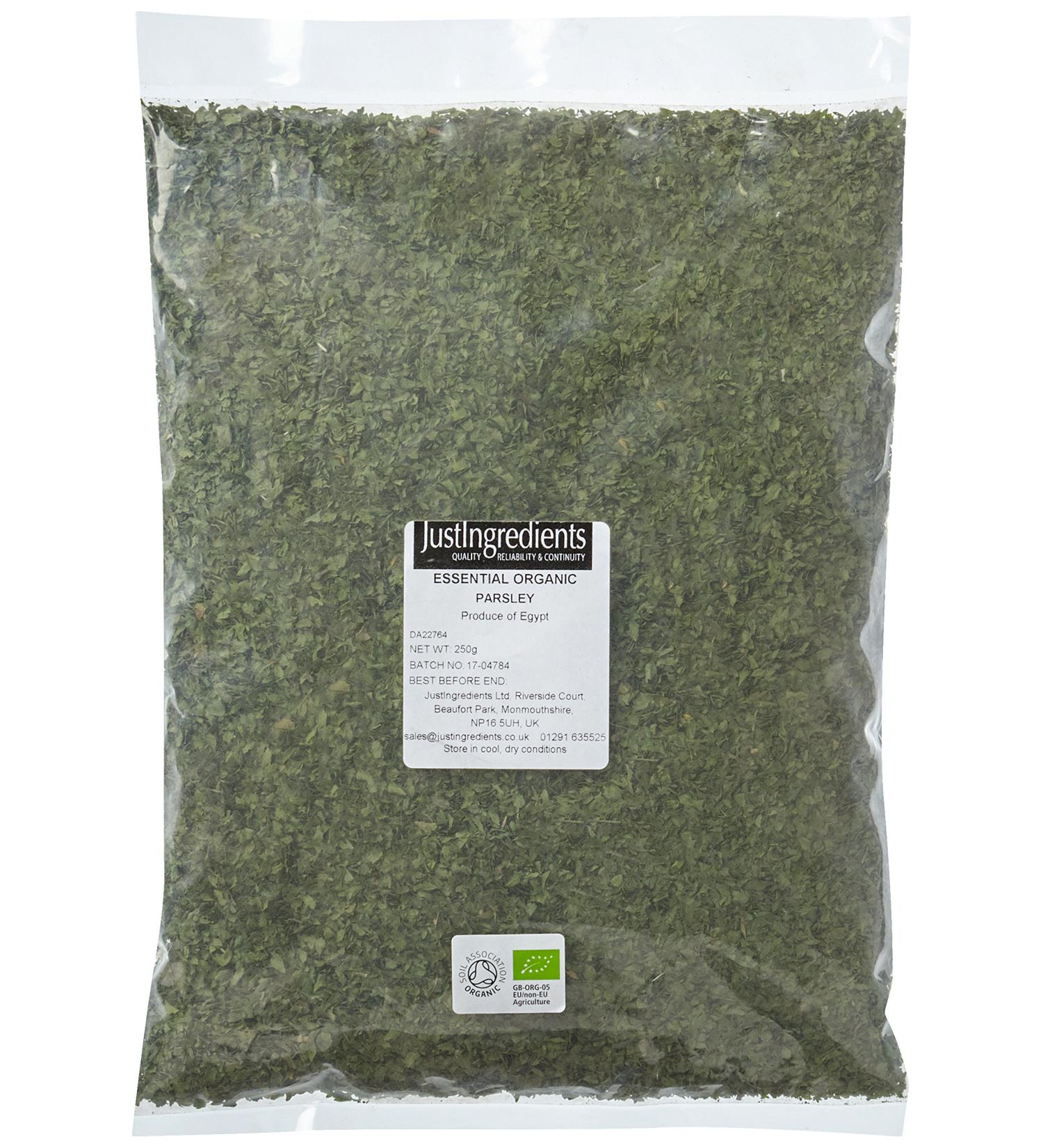 JustIngredients Essentials Organic Parsley 250 g - Buy Online on SooperMarket.com