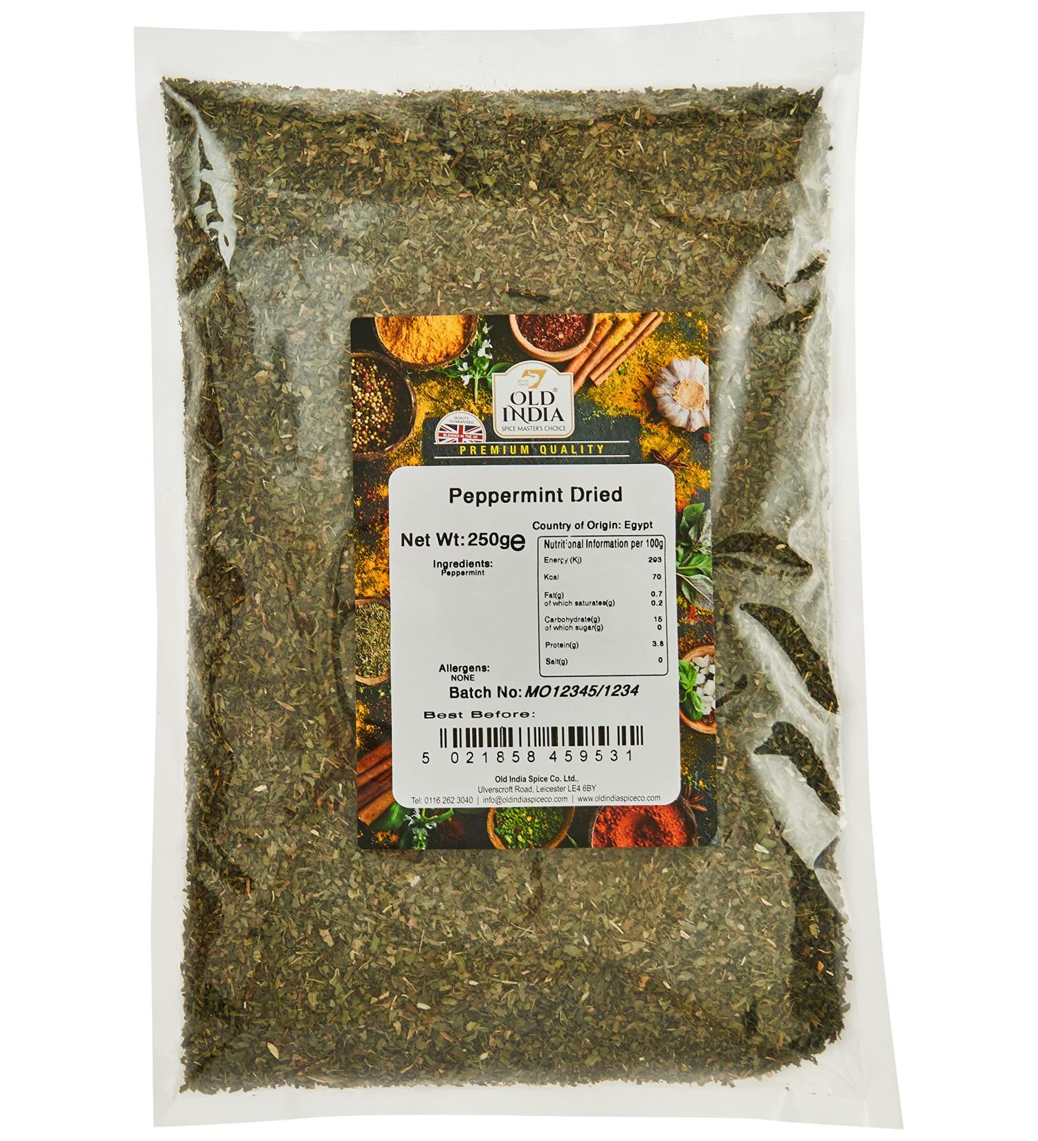 Old India Peppermint Dried 250g - Buy Online on SooperMarket.com