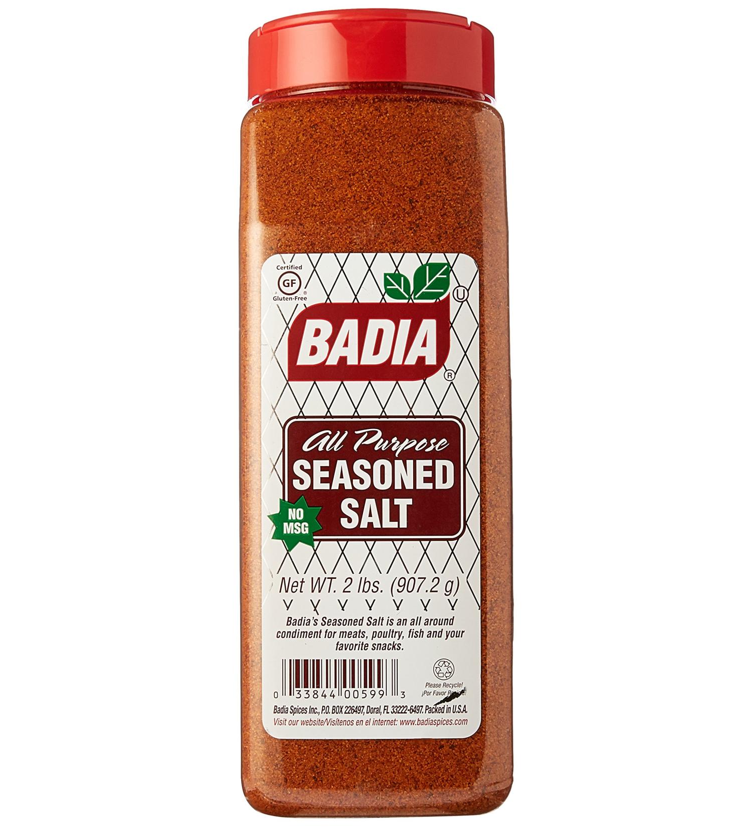 Badia Seasoned Salt 2 lbs - Premium Blend for Flavorful Cooking - Buy Online on SooperMarket.com