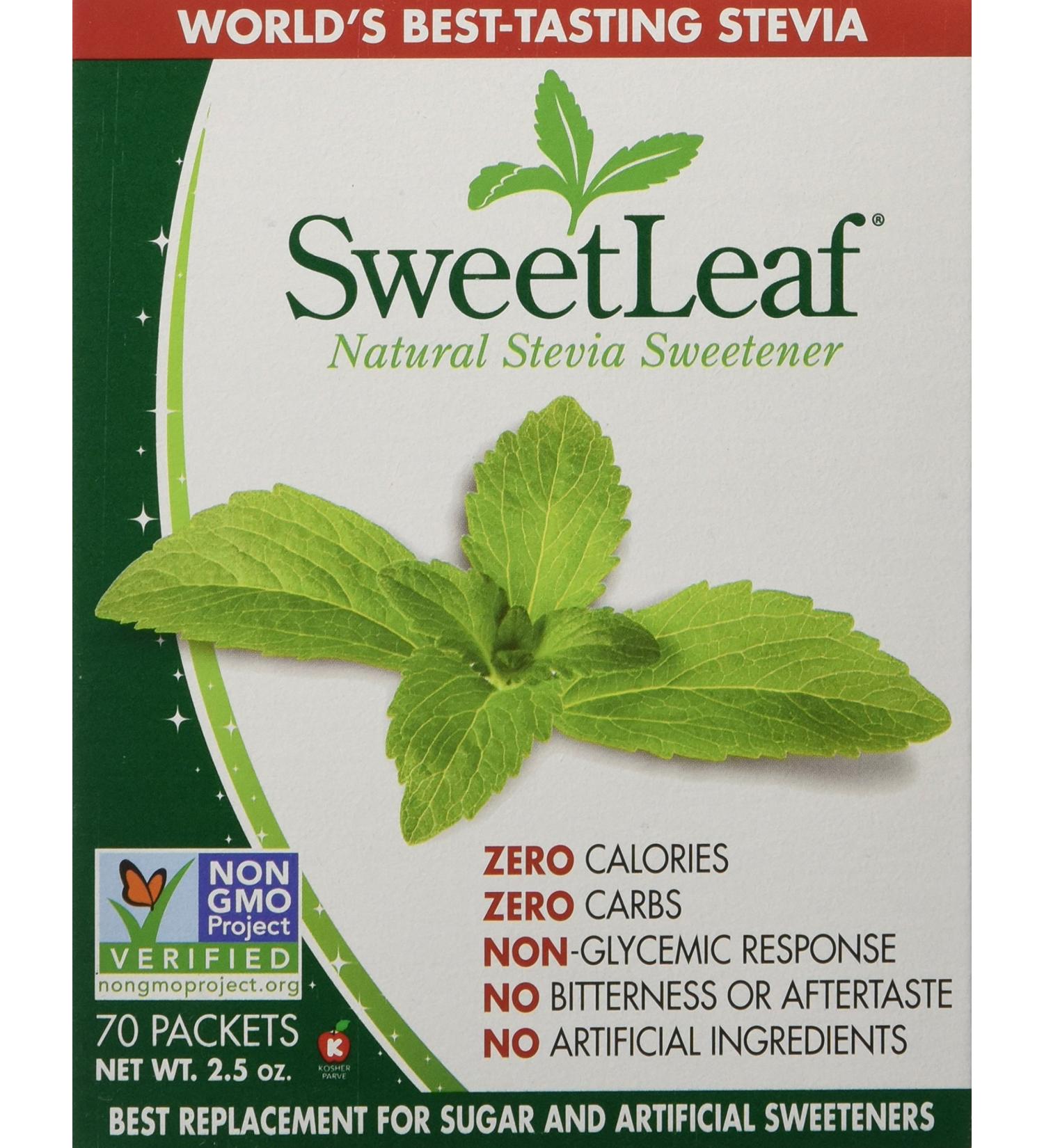 SweetLeaf Natural Stevia Extract 70 Count 70 count (Pack of 1)