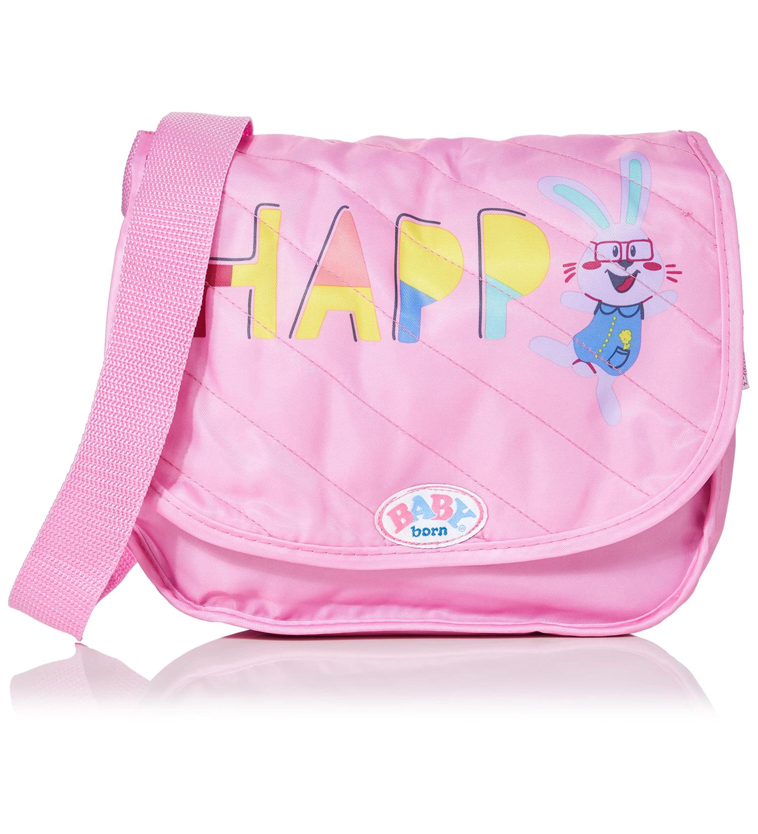 Zapf Creation BABY born Diaper Bag - Adjustable Strap Changing Mat Diaper & Accessories - Pink - Buy Online on SooperMarket.com