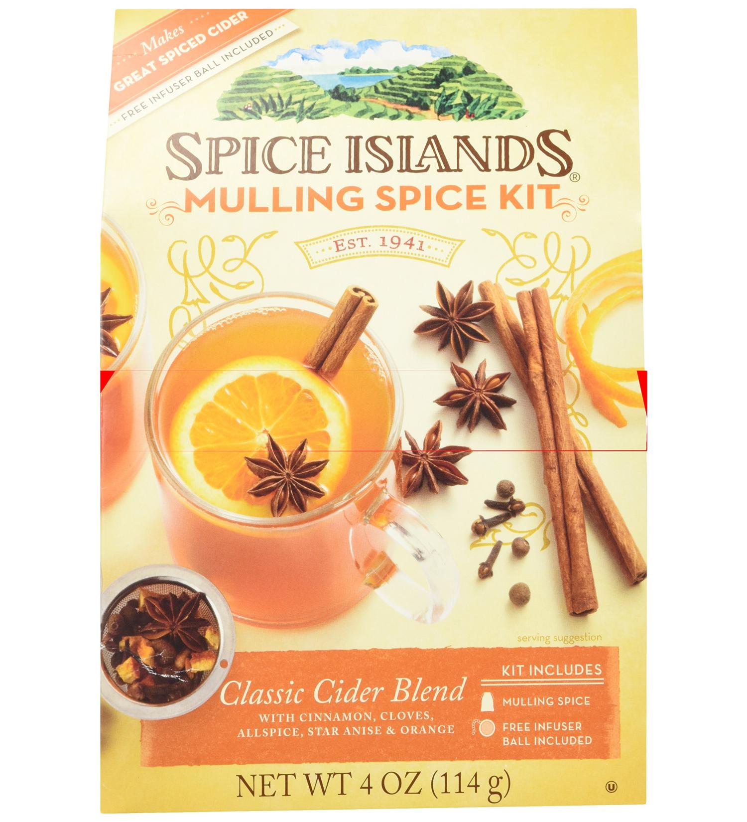 Spice Islands Classic Cider Blend - Mulling Spice Kit with Infuser Ball - Buy Online on SooperMarket.com