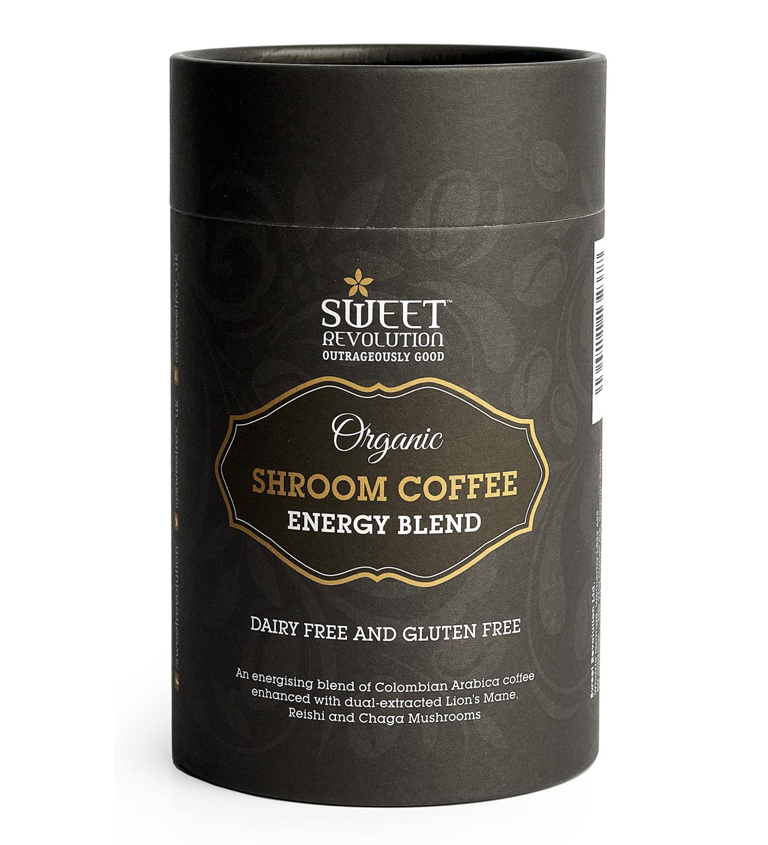 Sweet Revolution Organic Shroom Coffee with Lion's Mane, Reishi and Chaga 100g - Buy Online on SooperMarket.com