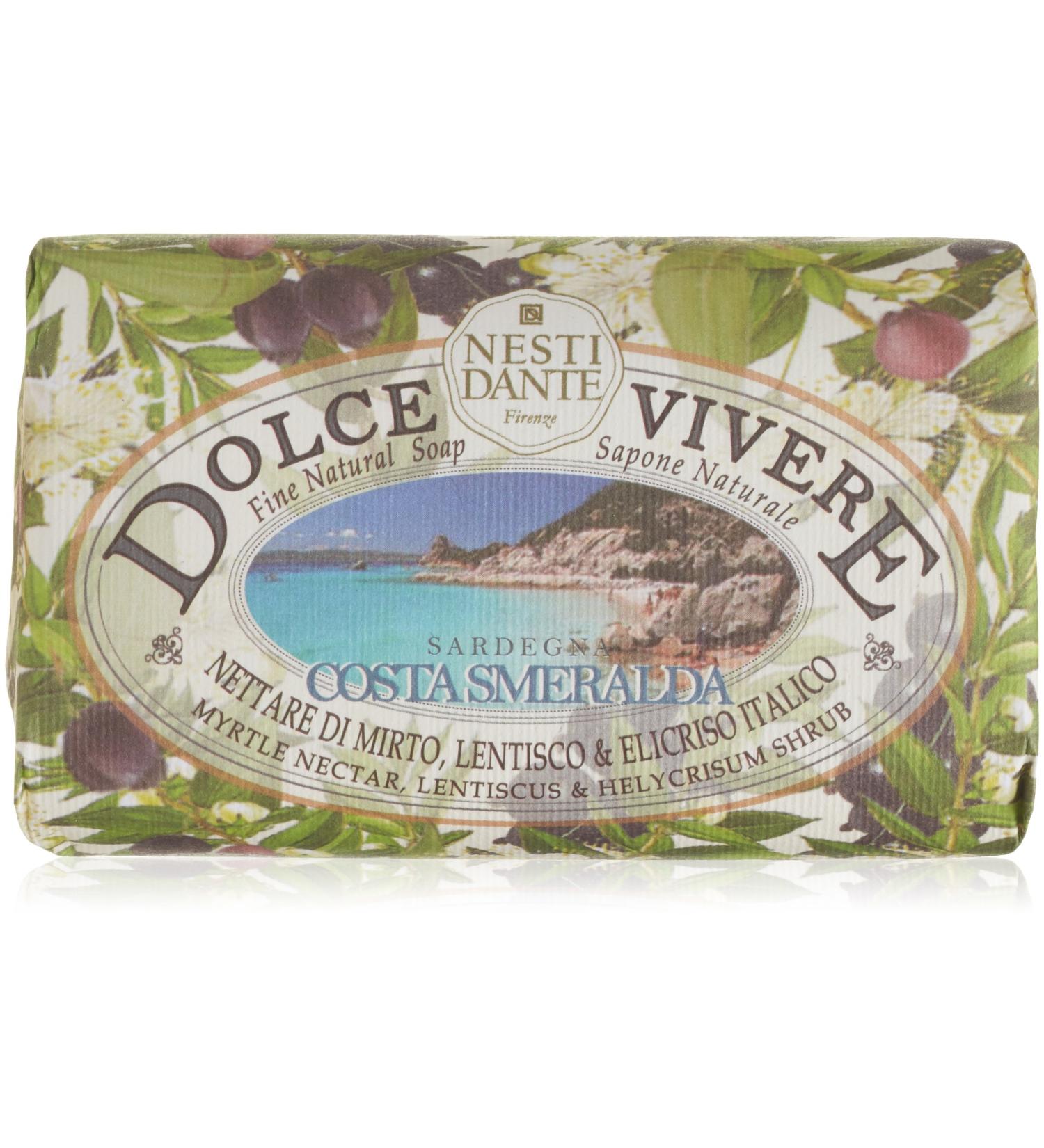 Nesti Dante Dolce Vivere Sardegna Soap - Myrtle Nectar & Helycrisum Shrub 250g - Buy Online on SooperMarket.com