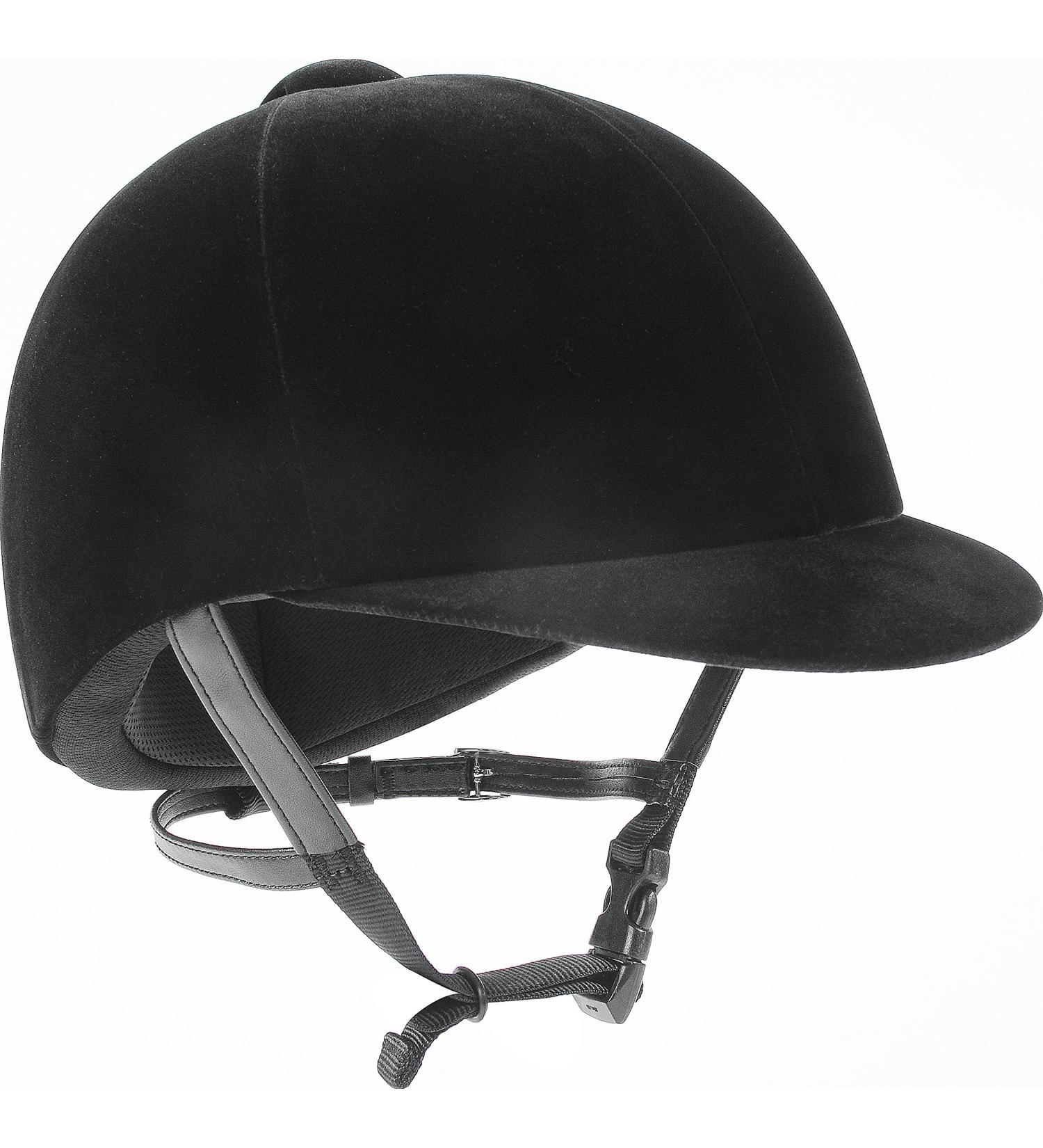 IRH Medalist Velveteen Riding Helmet, Black, Size 6.875