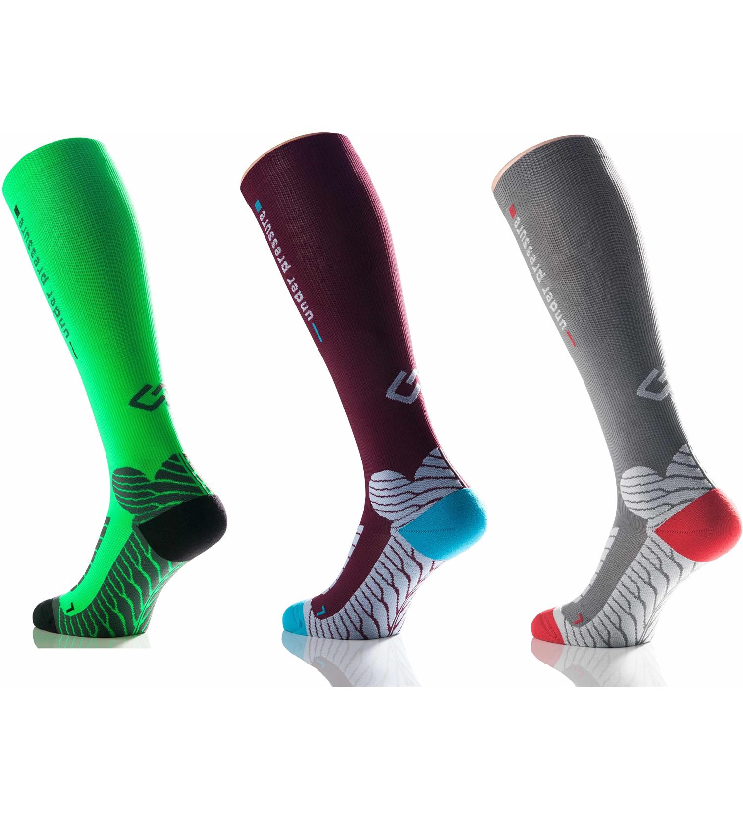 High Performance Runattack Compression Stocking 18-21mmHg - Neon Green | Size 39-42 - International Shipping Available - Buy Online on SooperMarket.com