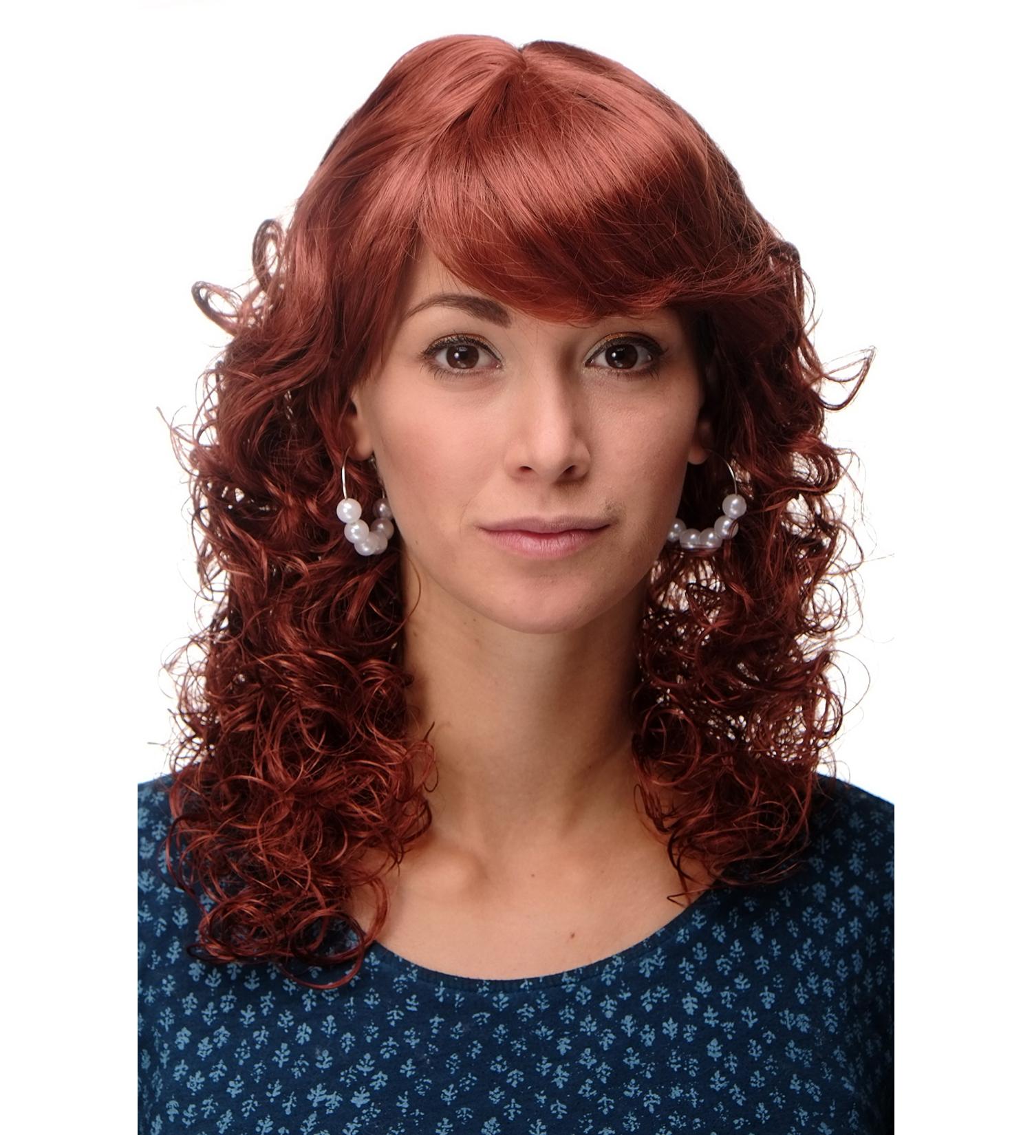 Buy WIG ME UP Romantic Red Copper Curly Half Length Wig - 45 cm MC008-130 | International Shipping Available - Buy Online on SooperMarket.com