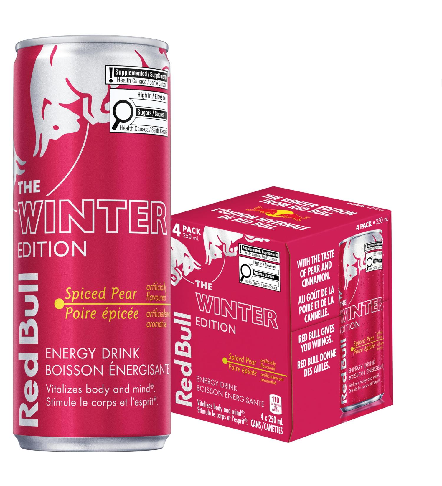 Red Bull Energy Drink Spiced Pear 250ml (4 pack) - Buy Online on SooperMarket.com
