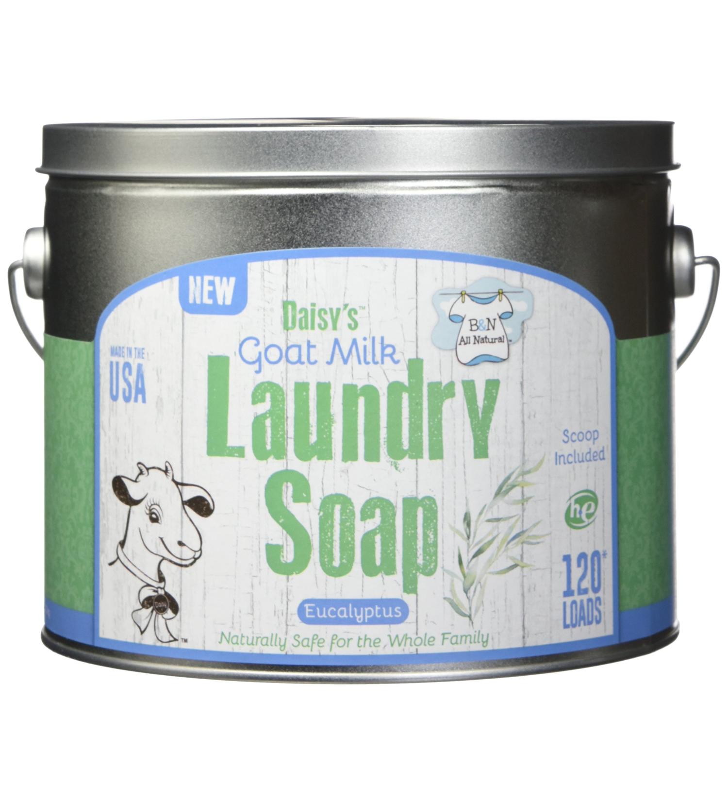 Brooke & Nora Goat Milk Laundry Soap - Eucalyptus Scent 120 Loads | Eco-Friendly International Shipping - Buy Online on SooperMarket.com