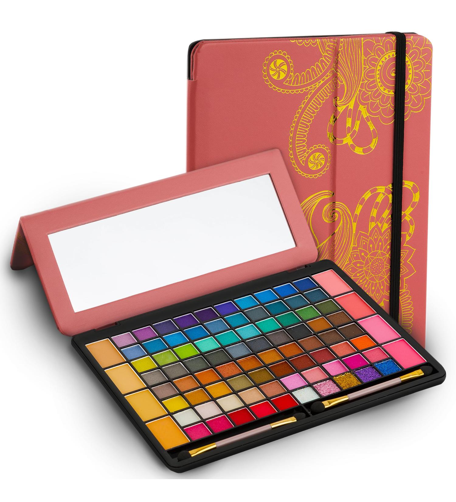 Toysical All In One Makeup Kit - 88 Colors Highly Pigmented Eyeshadow Palette in Leather Case for Girls Teens & Women - Perfect Makeup Set for Beginners & Pros - Buy Online on SooperMarket.com