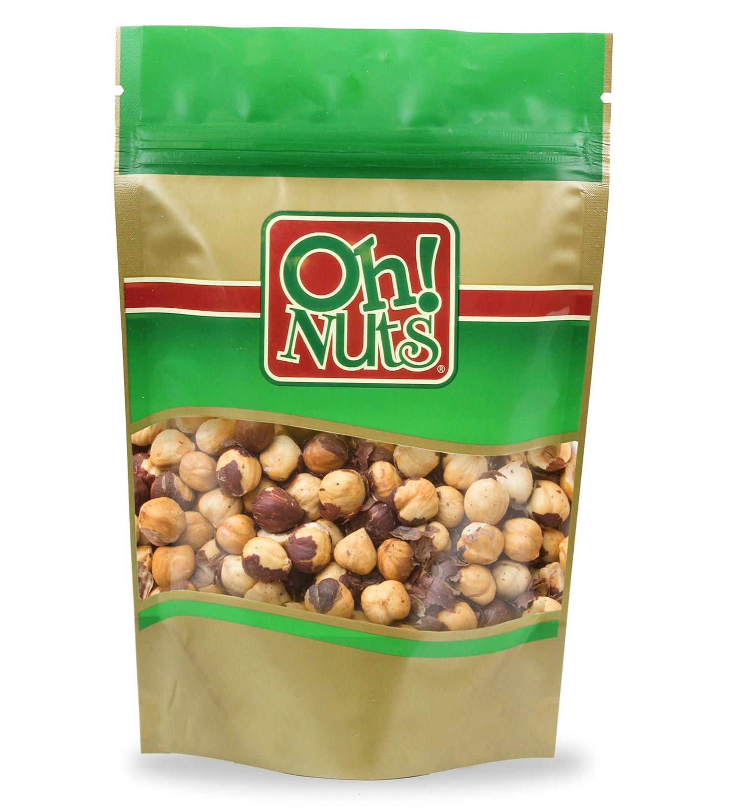 Oh! Nuts Dry Roasted Salted Hazelnuts (Filberts) - 2LB Bulk Resealable Bag | Healthy Whole Crunchy Snack | Keto, Paleo, Vegan, Kosher Friendly - Buy Online on SooperMarket.com