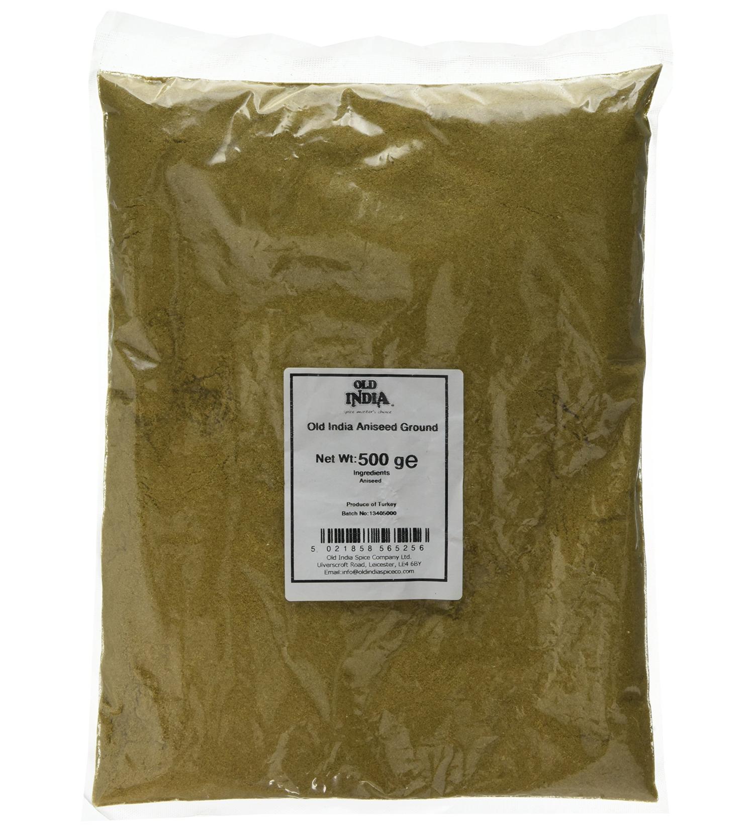 Old India Aniseed Ground 500g - Premium Quality Spice for Cooking - Pack of 1 - Buy Online on SooperMarket.com