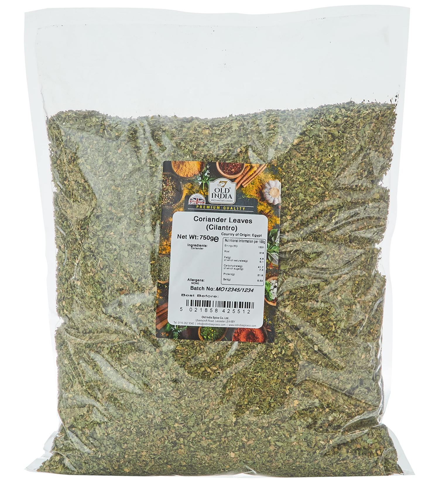 Old India Cilantro Coriander Leaves 750g - Premium Quality Spices - Buy Online on SooperMarket.com