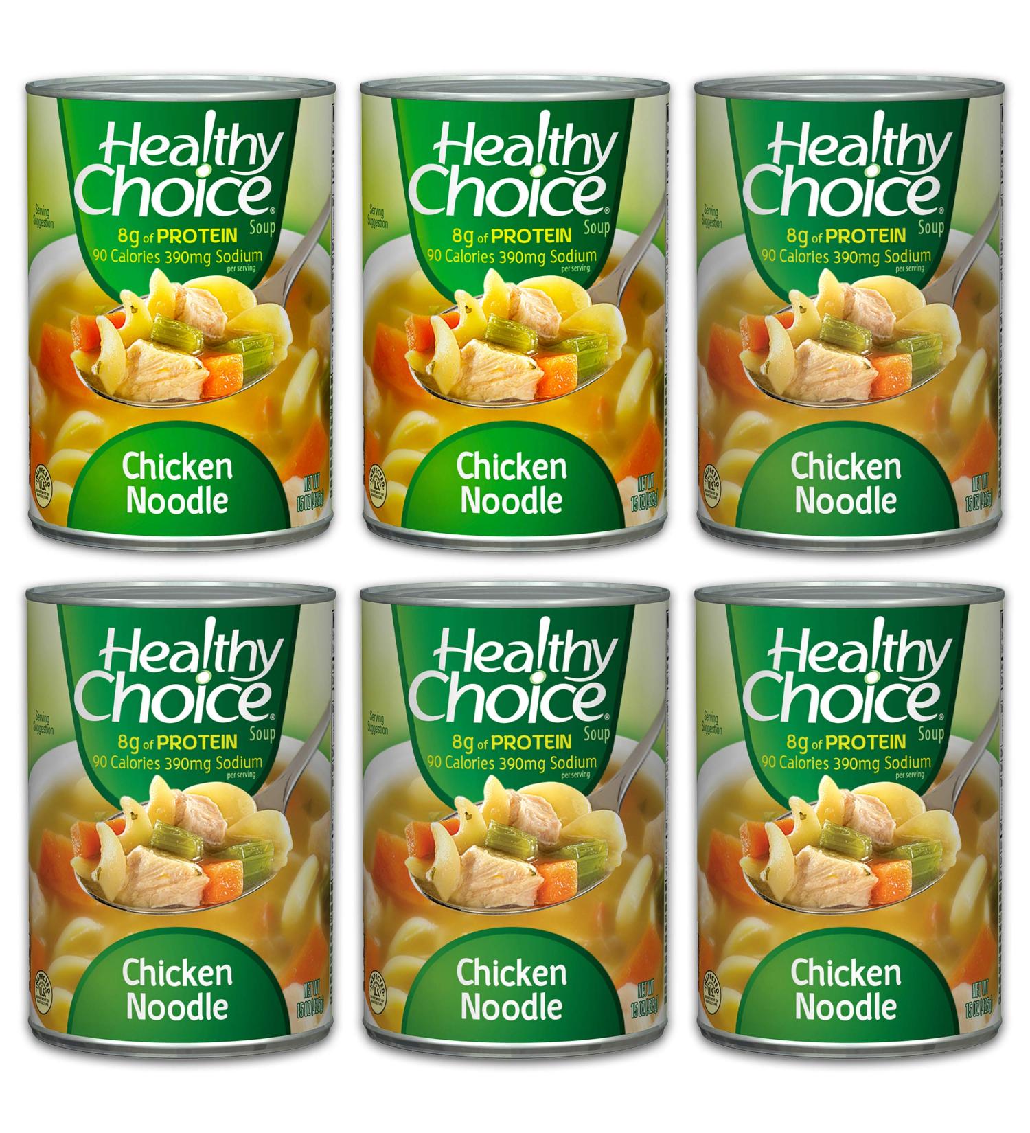 Healthy Choice Chicken Noodle Soup 15 oz pack of 6