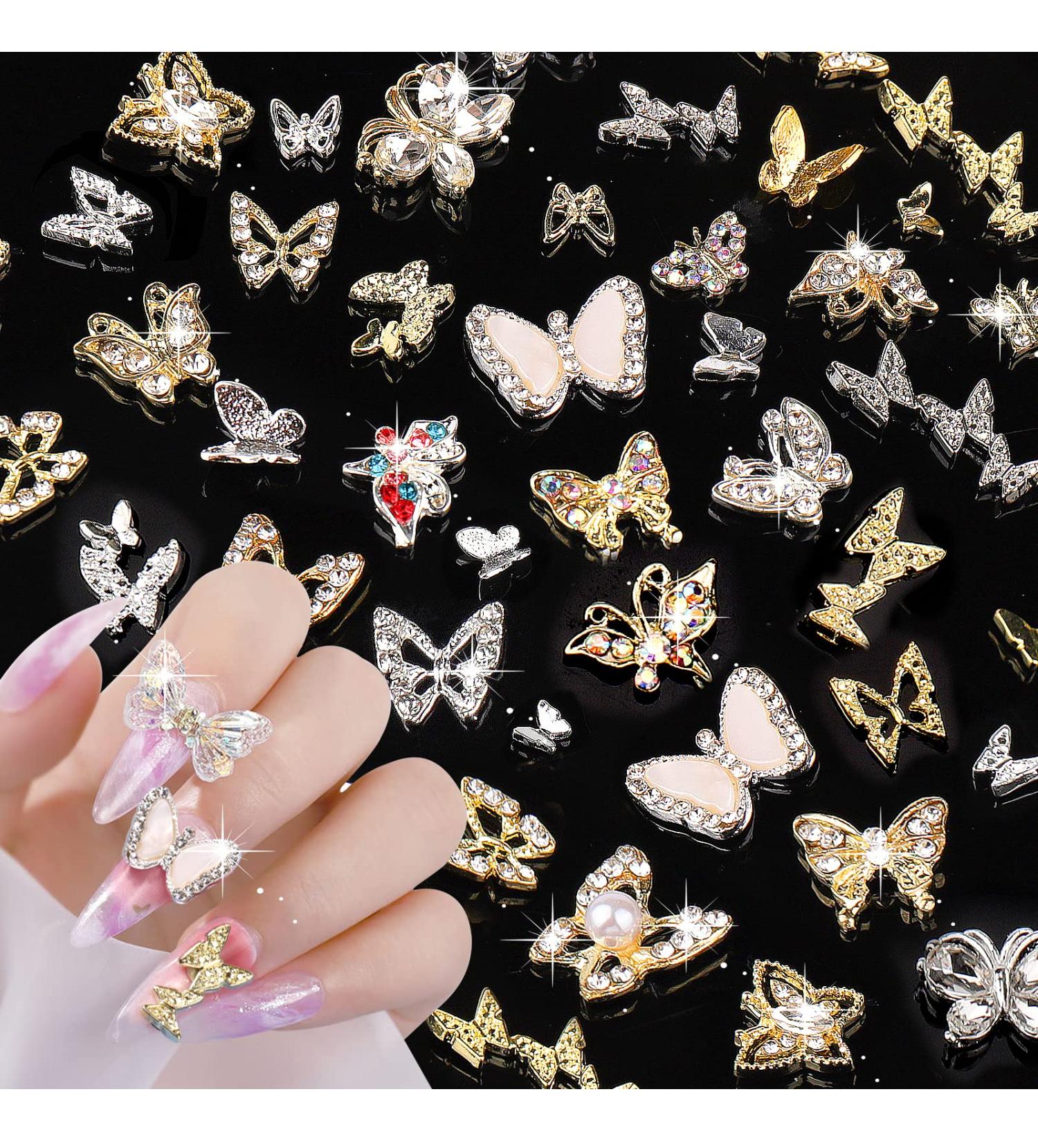 Juome 40 Pcs 3D Butterfly Nail Charms - Nail Art Decorations & Supplies - Buy Online on SooperMarket.com