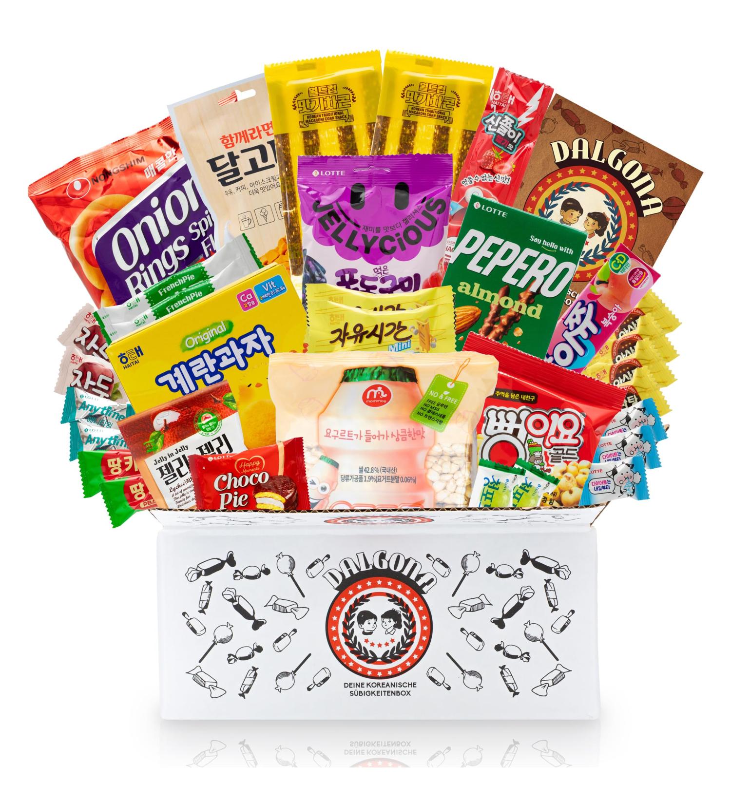 XXL Dalgona Box: Over 30 Premium Korean Sweets & Snacks - International Shipping Available! - Buy Online on SooperMarket.com