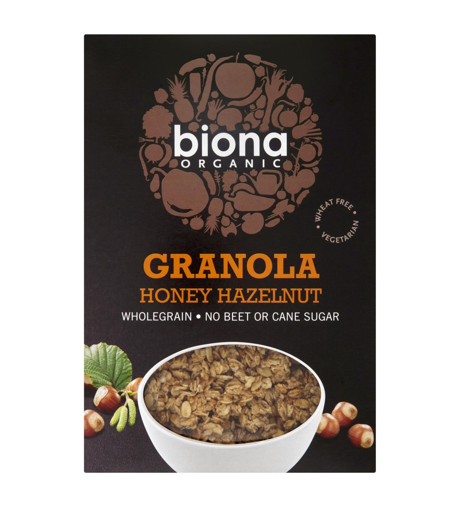 Biona Organic Honey Hazelnut Granola 375g - Buy Online on SooperMarket.com