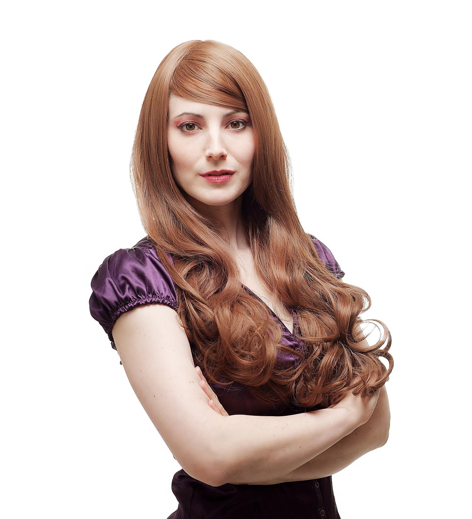 WIG ME UP Women's Long Sexy Wavy Wig - Light Brown 60 cm (Model 3445-KII30) - Perfect for Every Occasion - Buy Online on SooperMarket.com