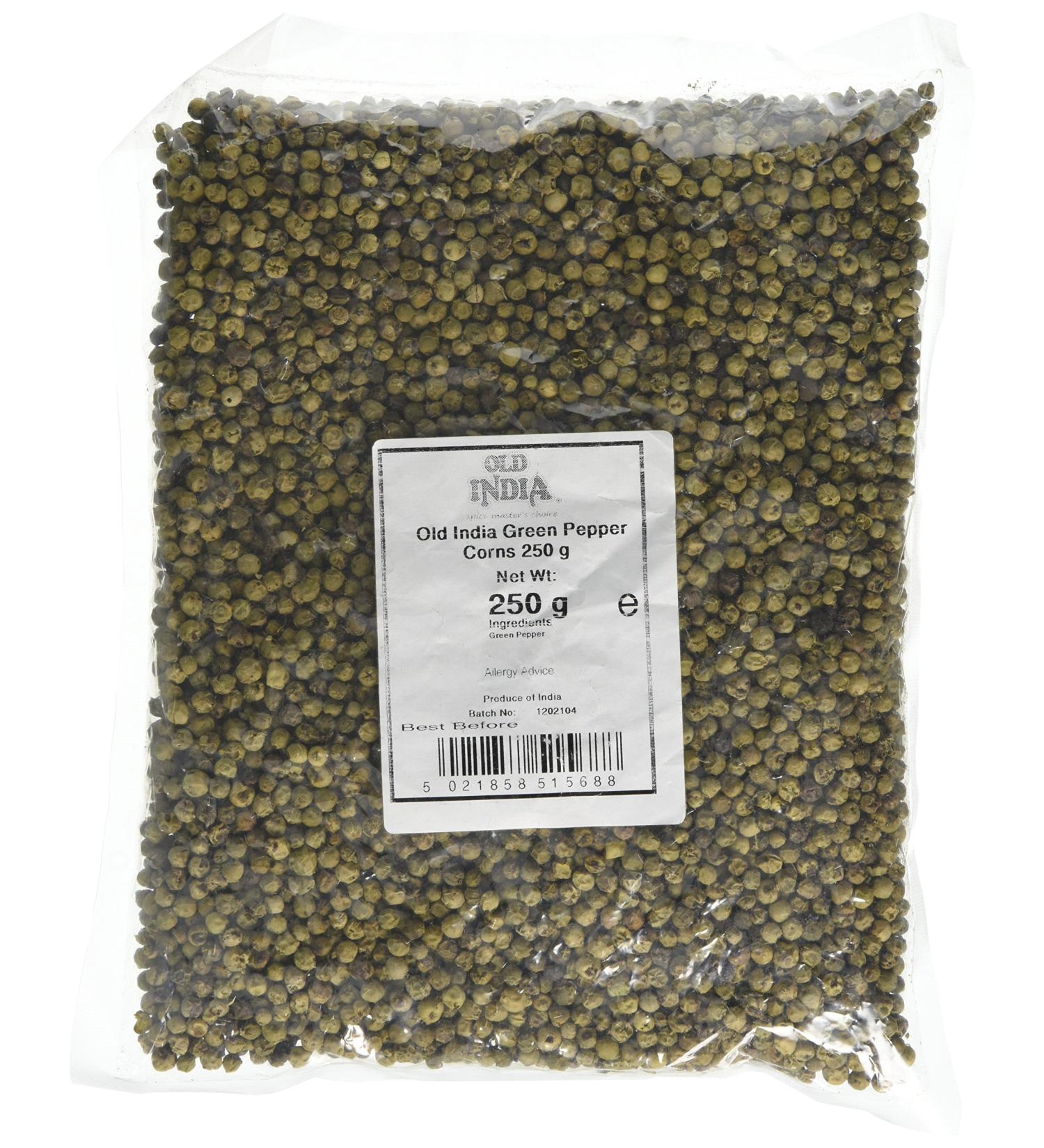 Old India Green Pepper Corns 250g - Premium Quality Spice for Culinary Delights - Buy Online on SooperMarket.com